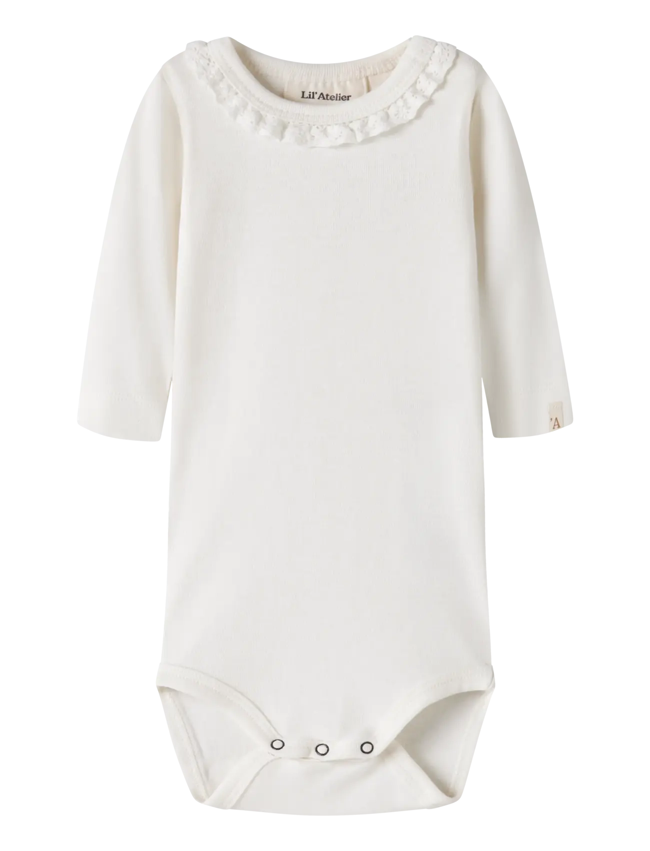 Lil'Atelier NBFLAYO SUP LS SLIM BODY SOLID LIL - Strampler - COCONUT MILK / cream
