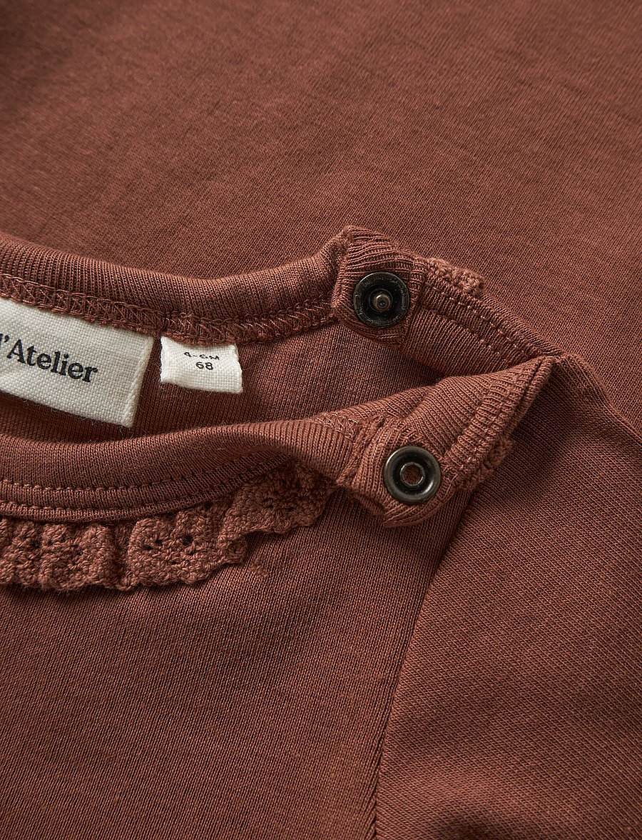 Lil'Atelier - NBFLAYO SUP LS SLIM BODY SOLID LIL - langärmelig - maple syrup - 2