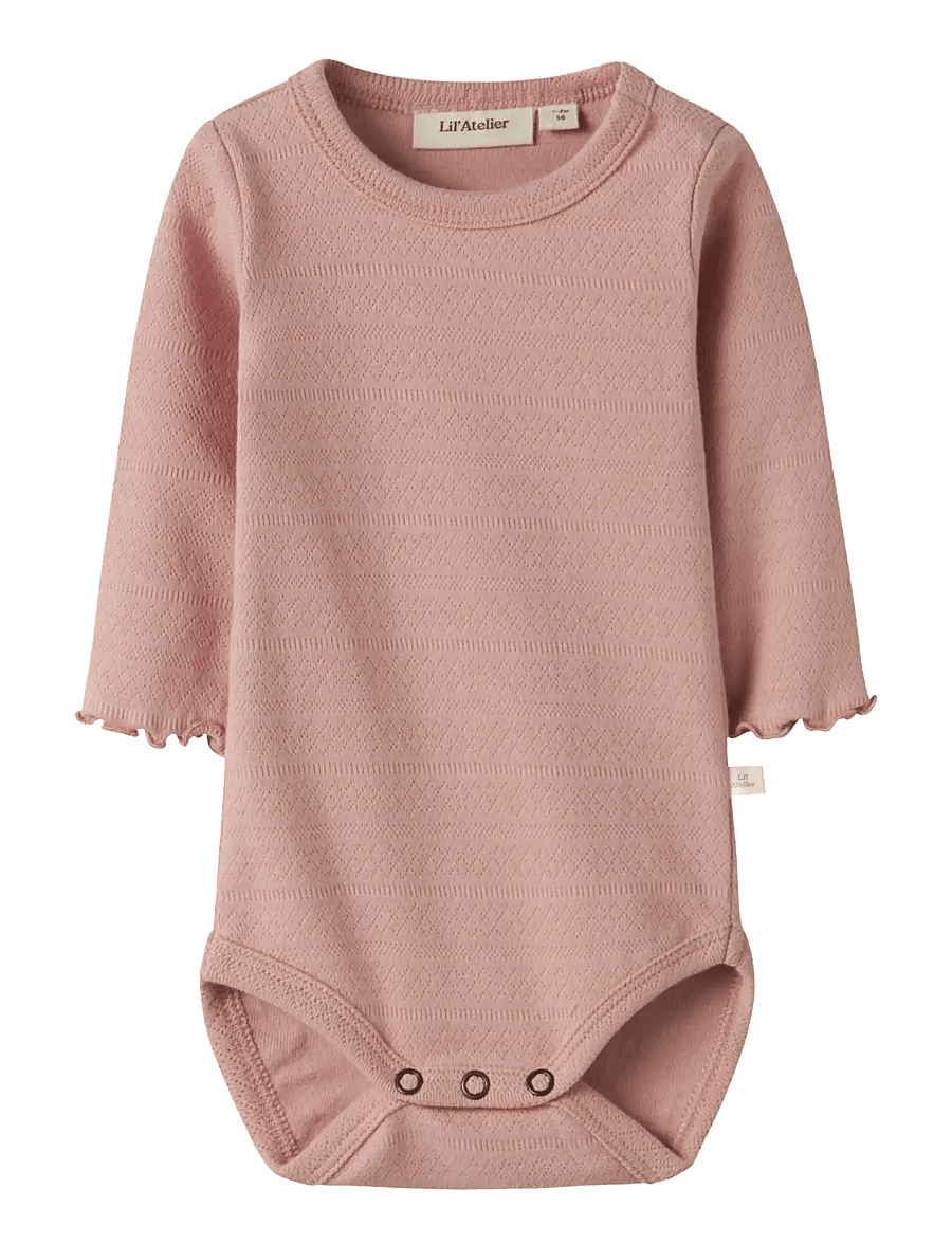 Lil'Atelier - NBFDIMIA LS SLIM BODY LIL - langärmelige bodys - misty rose - 1