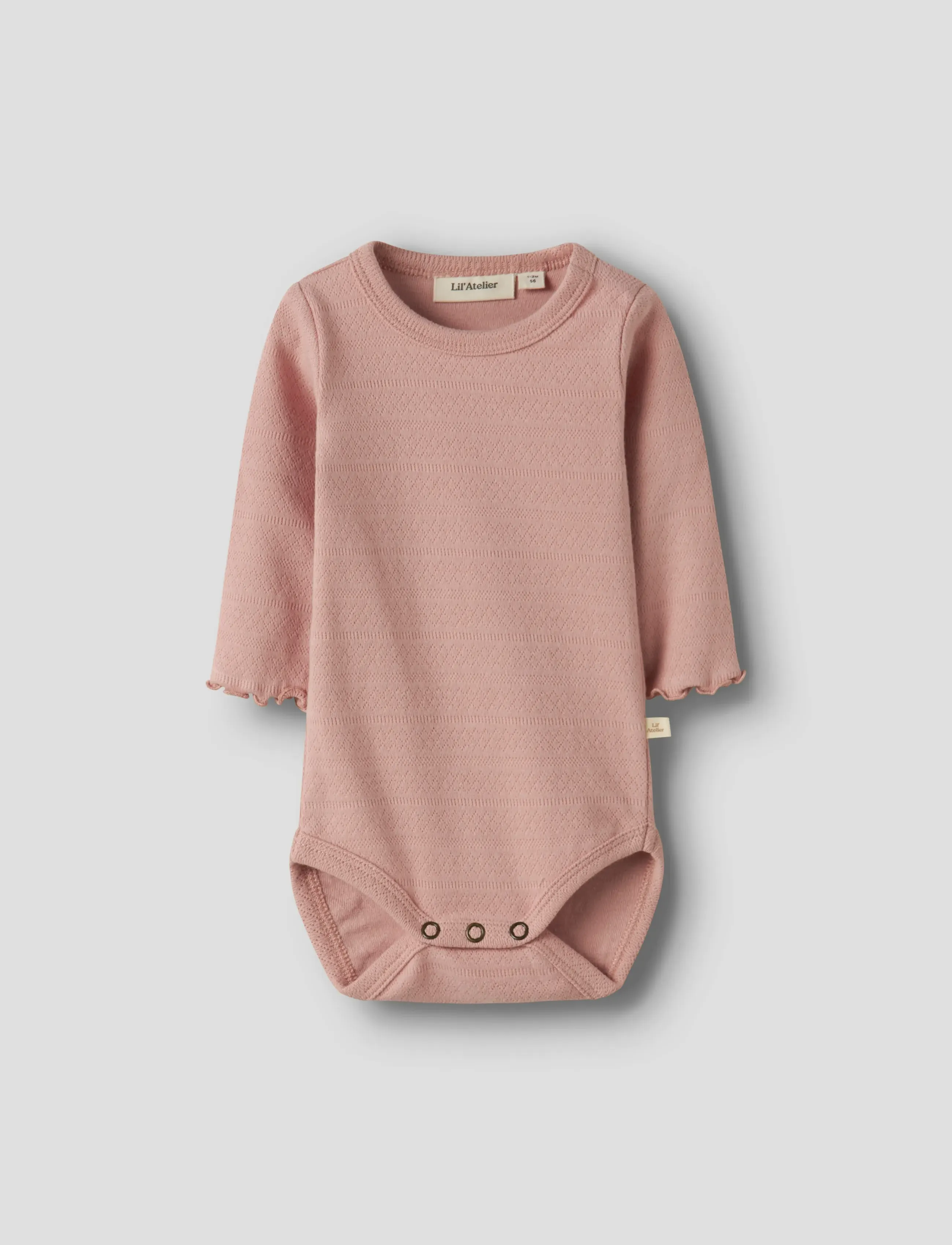 Lil'Atelier - NBFDIMIA LS SLIM BODY LIL - langærmede bodyer - misty rose - 3