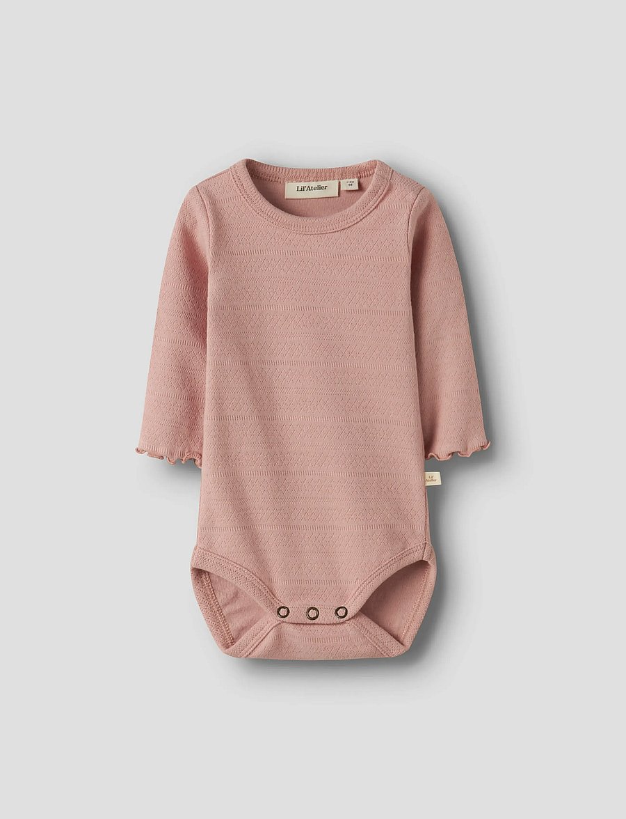 Lil'Atelier - NBFDIMIA LS SLIM BODY LIL - langärmelige bodys - misty rose - 3