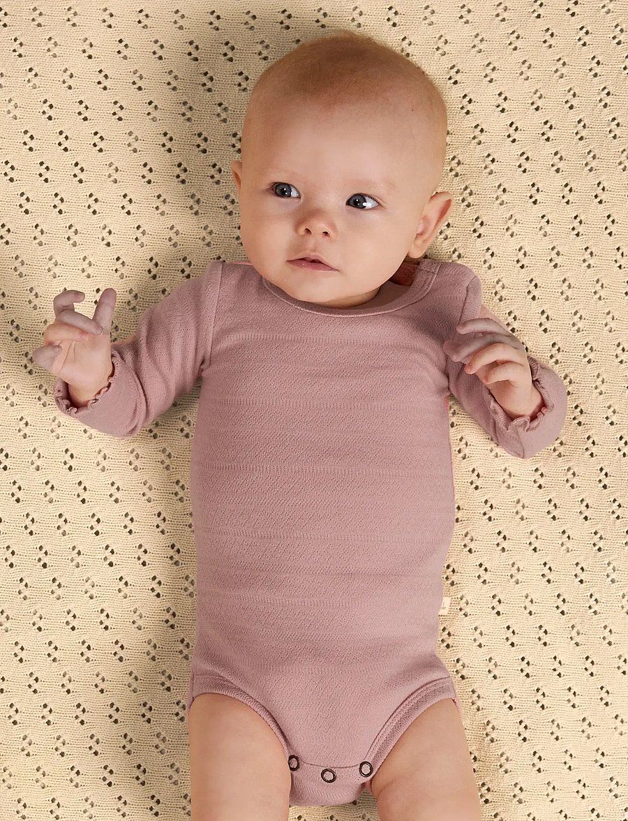 Lil'Atelier - NBFDIMIA LS SLIM BODY LIL - langärmelige bodys - misty rose - 4