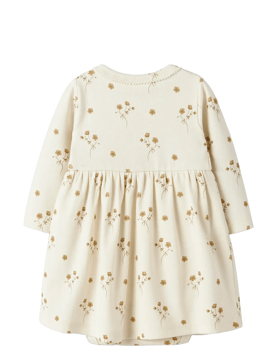 Lil'Atelier - NBFLAYO SIF LS BODY DRESS LIL - robes pour bébés à manches longues - coconut milk - 1