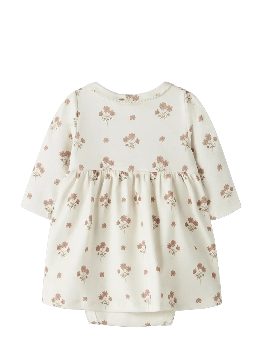 Lil'Atelier - NBFLAYO SIF LS BODY DRESS LIL - robes pour bébés à manches longues - coconut milk - 1
