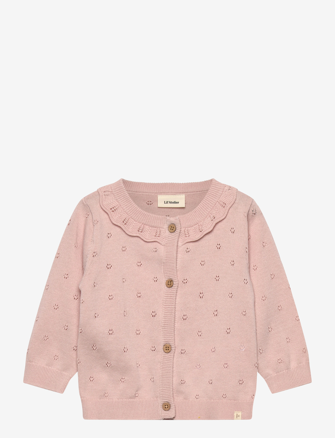 Lil'Atelier - NBFDORINA LS KNIT CARD LIL - cardigans - peach whip - 0