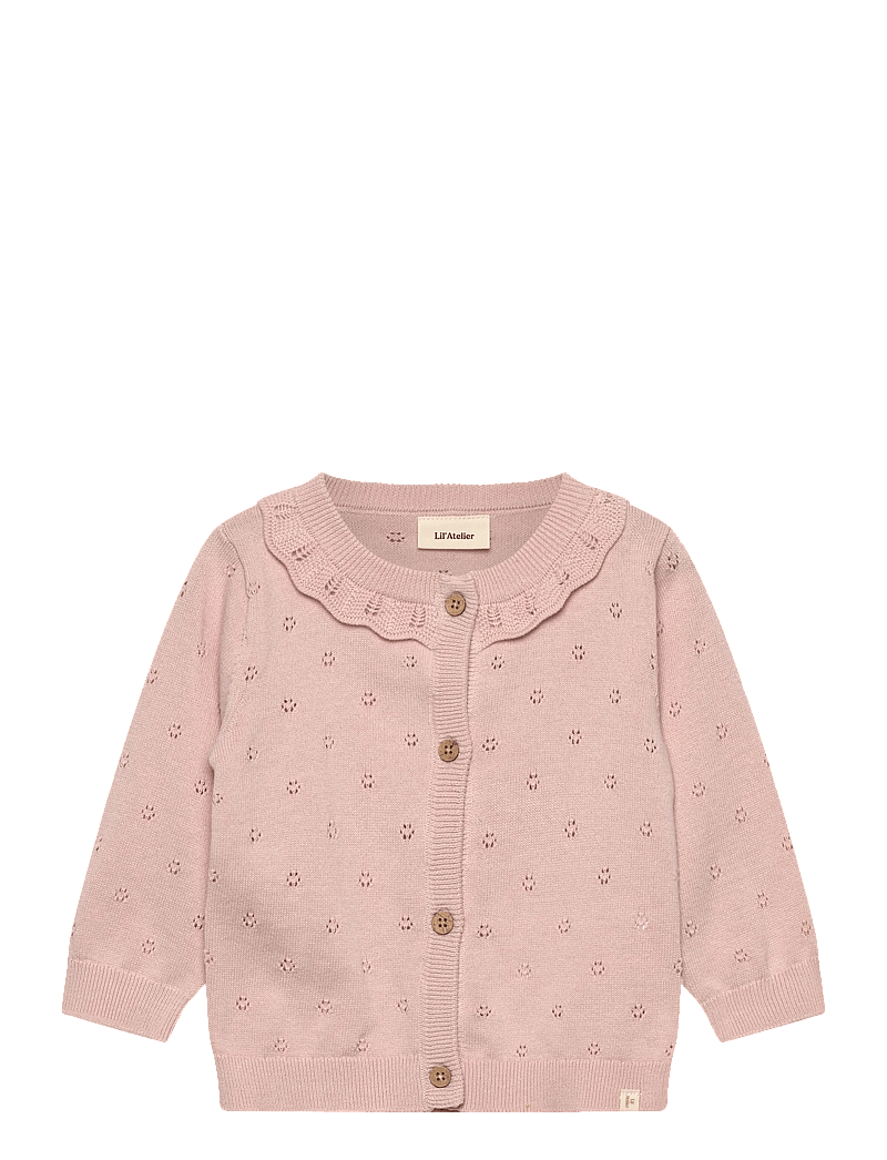 Lil'Atelier - NBFDORINA LS KNIT CARD LIL - cardigans - peach whip - 0