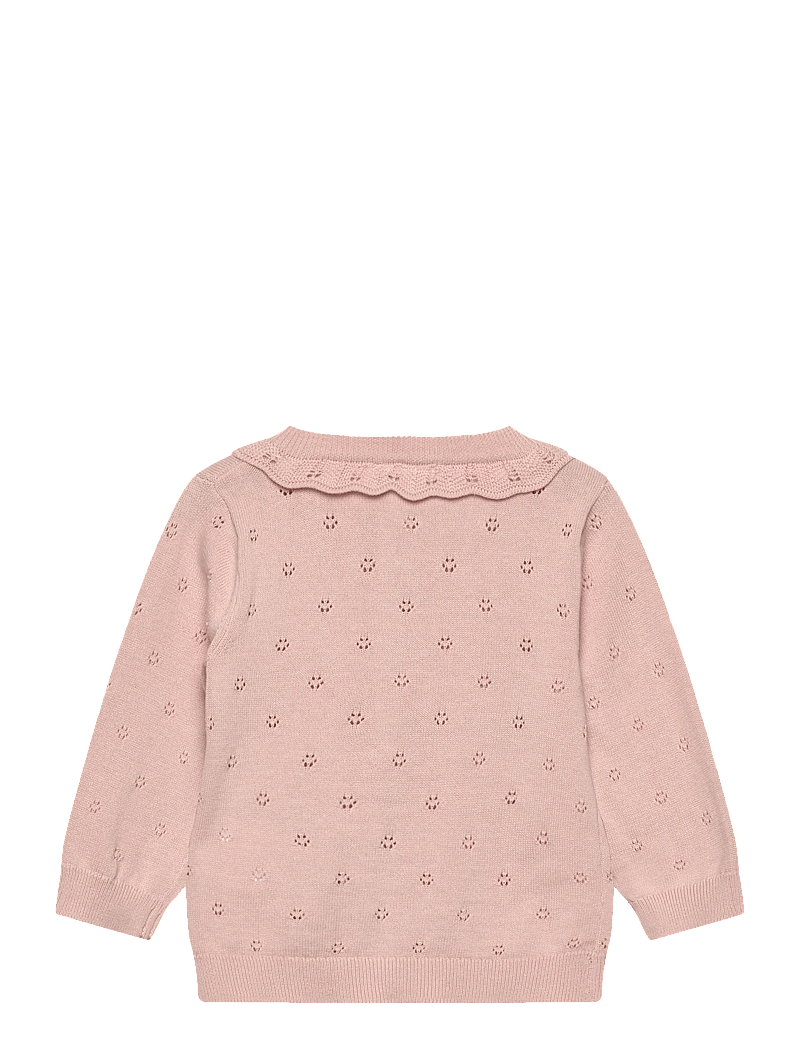 Lil'Atelier - NBFDORINA LS KNIT CARD LIL - cardigans - peach whip - 1