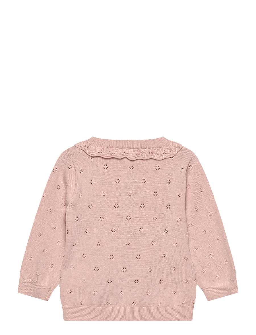 Lil'Atelier - NBFDORINA LS KNIT CARD LIL - gilets - peach whip - 1