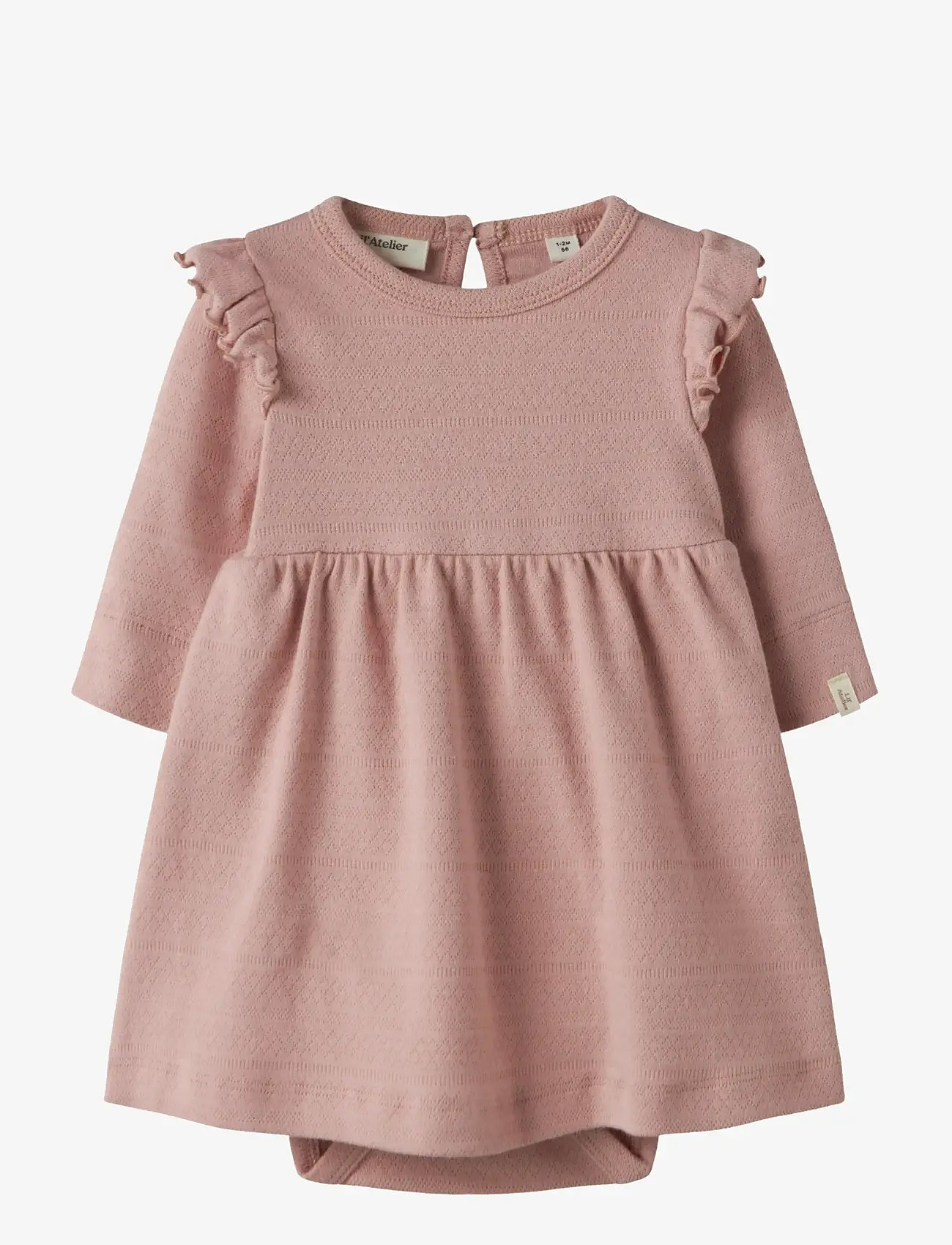 Lil'Atelier - NBFDIMIA LS BODY DRESS LIL - pikkade varrukatega beebi kleidid - misty rose - 1
