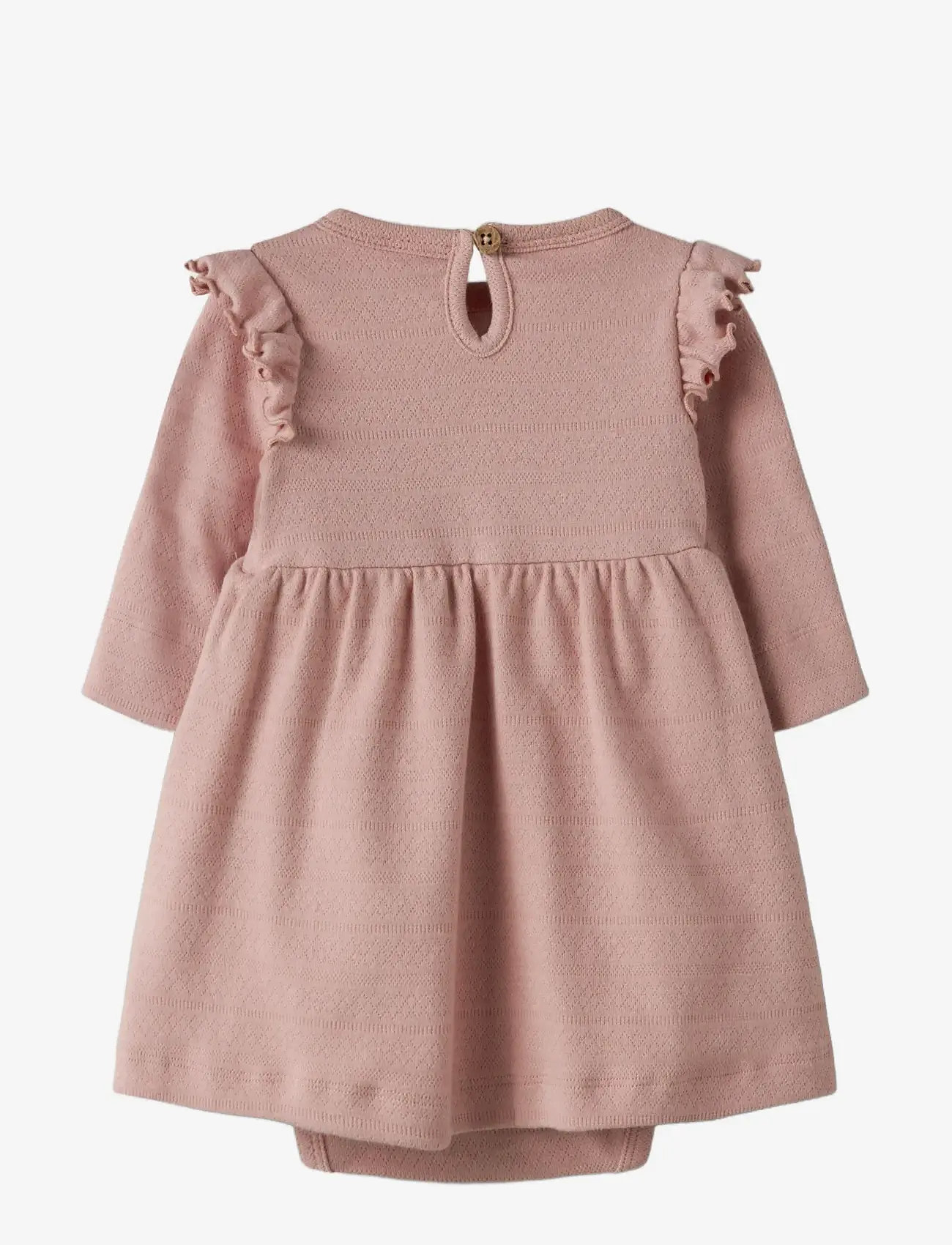 Lil'Atelier - NBFDIMIA LS BODY DRESS LIL - pikkade varrukatega beebi kleidid - misty rose - 2