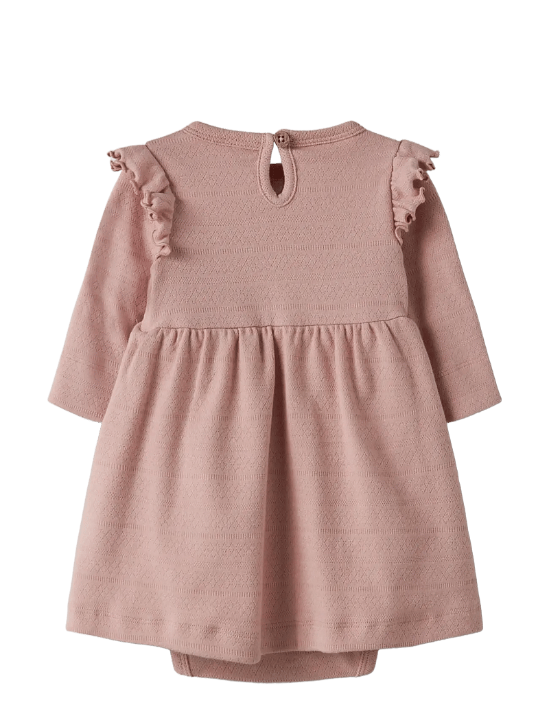 Lil'Atelier - NBFDIMIA LS BODY DRESS LIL - pikkade varrukatega beebi kleidid - misty rose - 2
