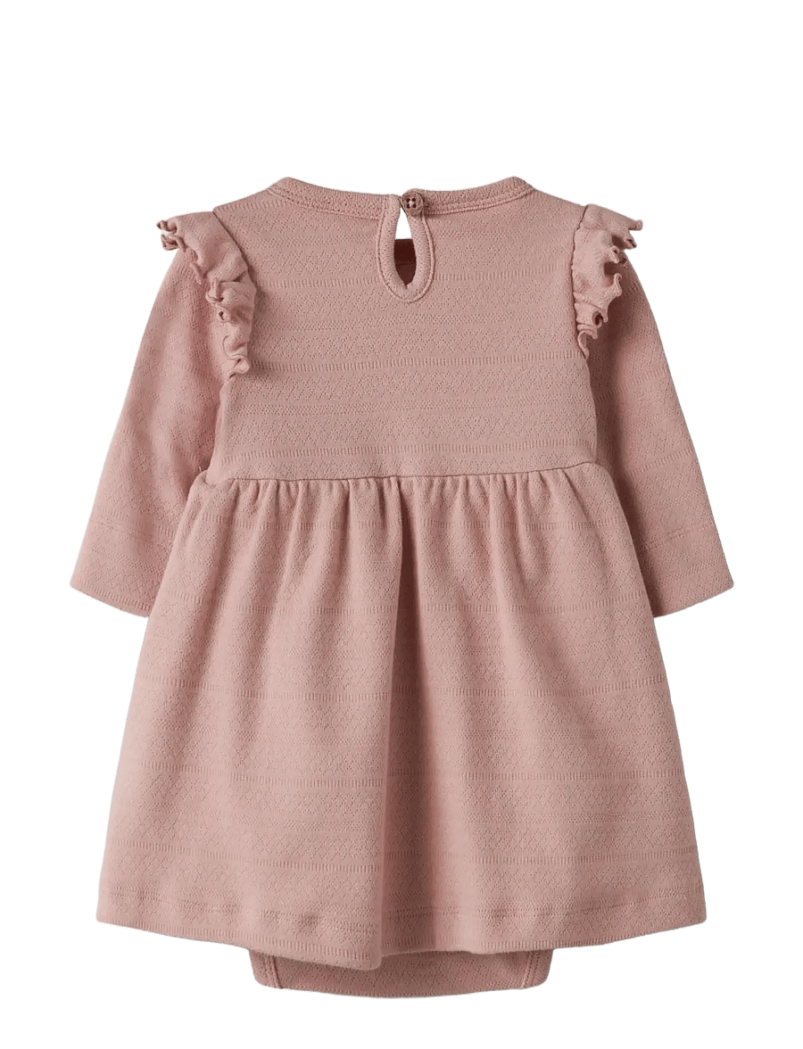 Lil'Atelier - NBFDIMIA LS BODY DRESS LIL - langärmelige babykleider - misty rose - 2