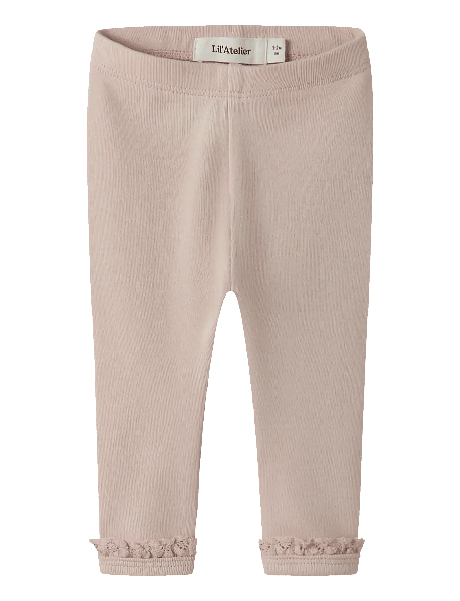 Lil'Atelier - NBFLAYO SUP SLIM LEGGINGS SOLID LIL - leggings - peach whip - 0