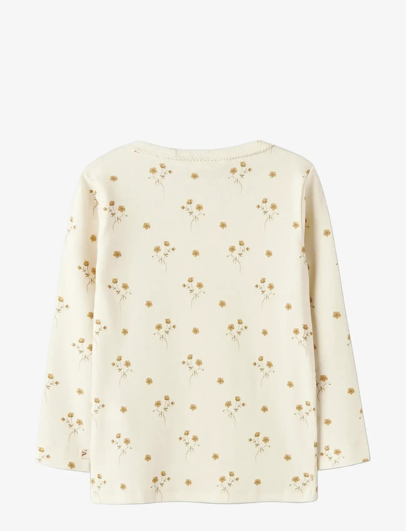 Lil'Atelier - NMFLAYO SIG LS SLIM TOP LIL - langærmede t-shirts - coconut milk - 2