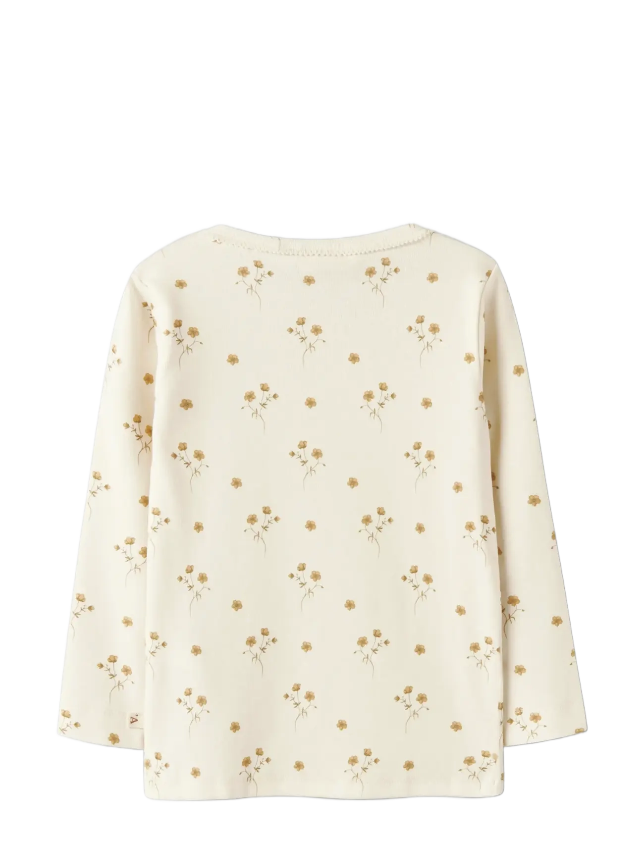 Lil'Atelier - NMFLAYO SIG LS SLIM TOP LIL - toppar & t-shirts - coconut milk - 2