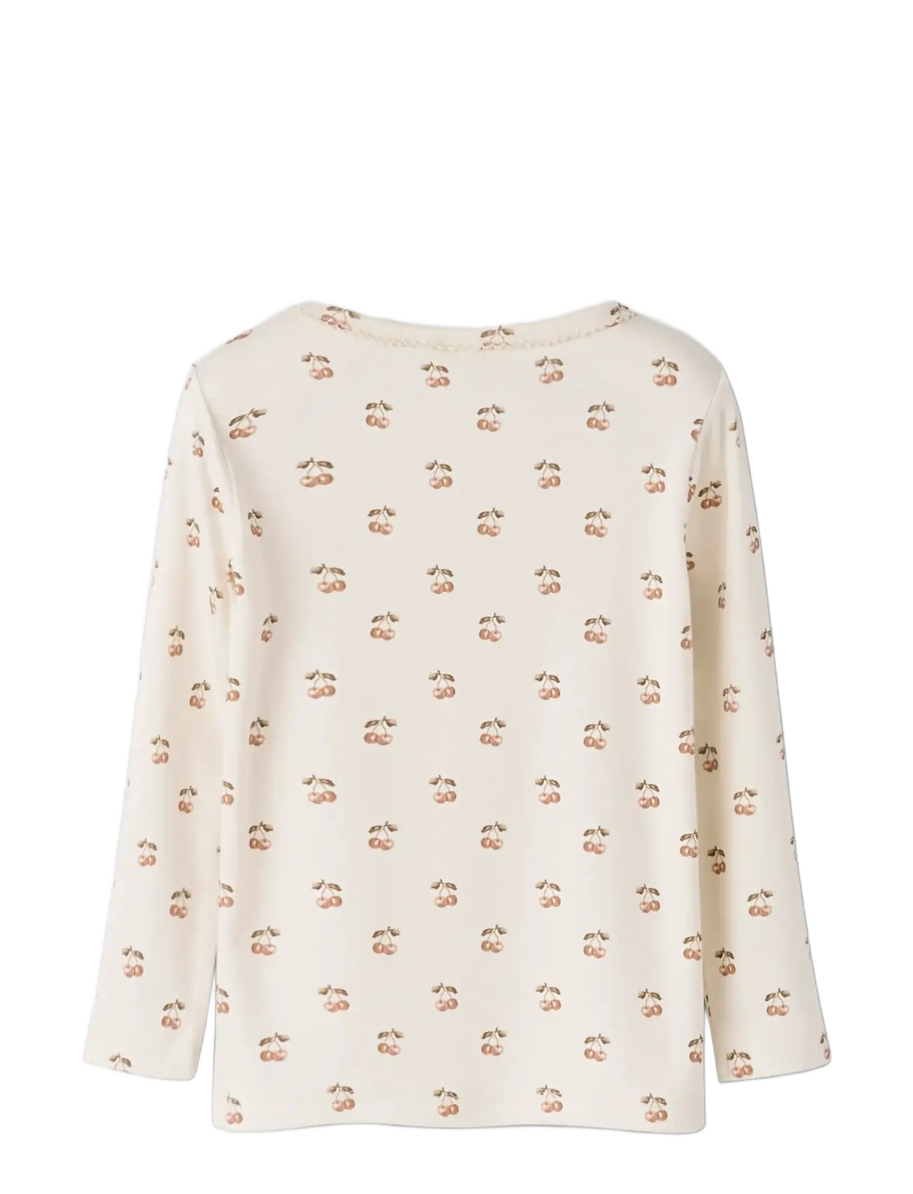 Lil'Atelier - NMFLAYO SIG LS SLIM TOP LIL - dlugi-rekaw - coconut milk - 1
