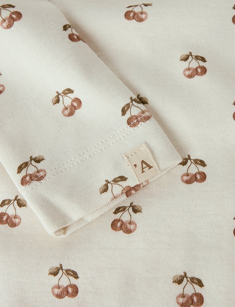 Lil'Atelier - NMFLAYO SIG LS SLIM TOP LIL - långärmade t-shirts - coconut milk - 3