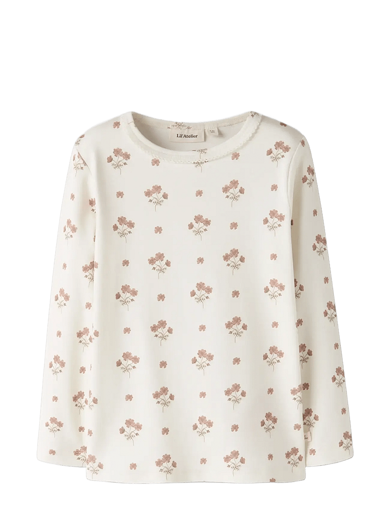 Lil'Atelier - NMFLAYO SIG LS SLIM TOP LIL - langärmelig - coconut milk - 0