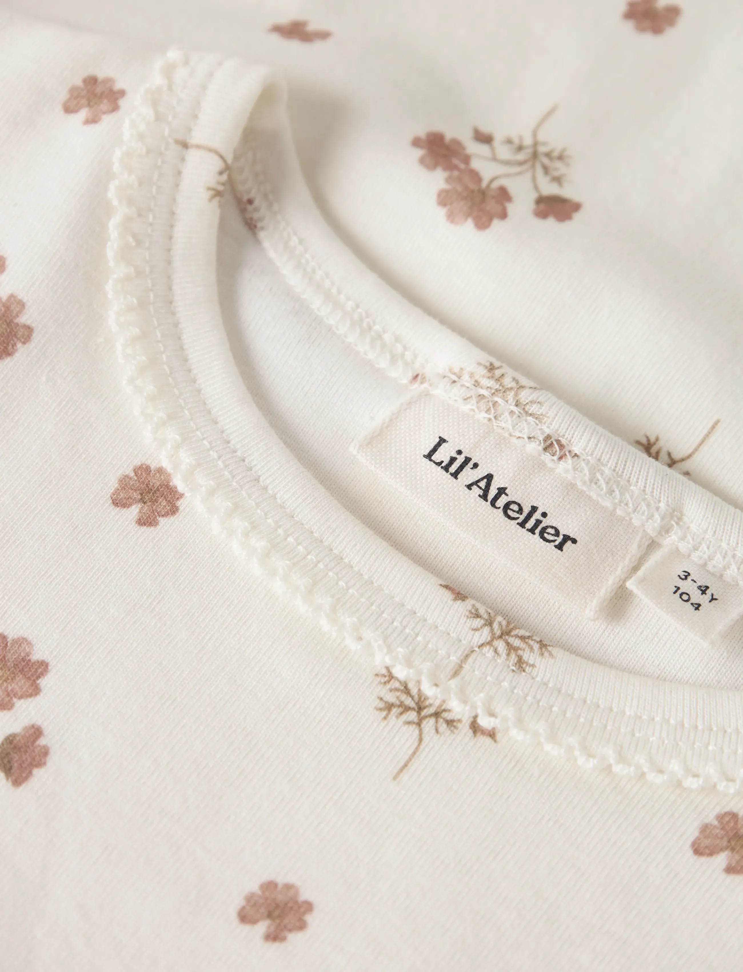 Lil'Atelier - NMFLAYO SIG LS SLIM TOP LIL - t-shirts - coconut milk - 1