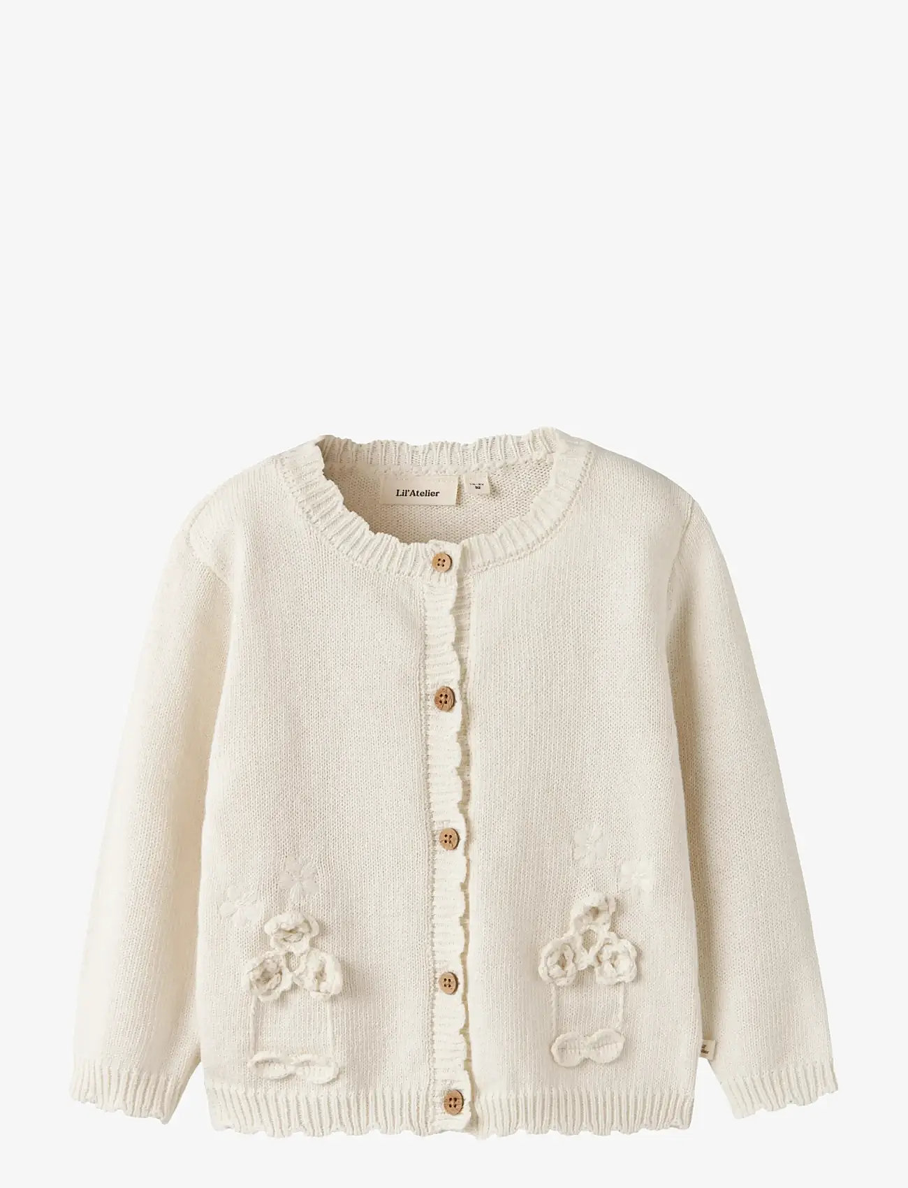 Lil'Atelier - NMFDOLA LS KNIT CARD LIL - kardiganid - coconut milk - 1