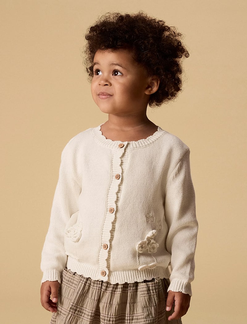 Lil'Atelier - NMFDOLA LS KNIT CARD LIL - kardiganid - coconut milk - 4