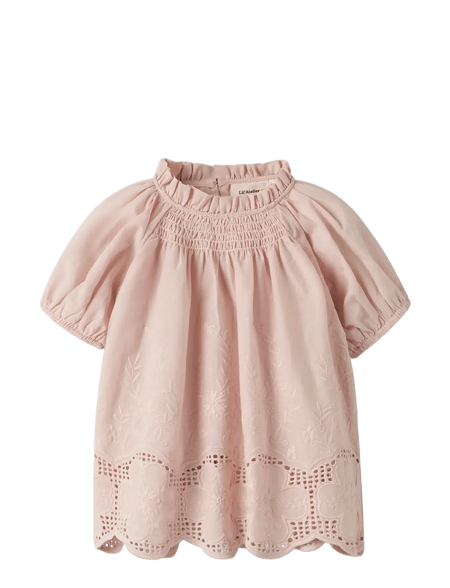 Lil'Atelier - NMFDAYNA SS LOOSE SHIRT LIL - kortærmede skjorter - peach whip - 0