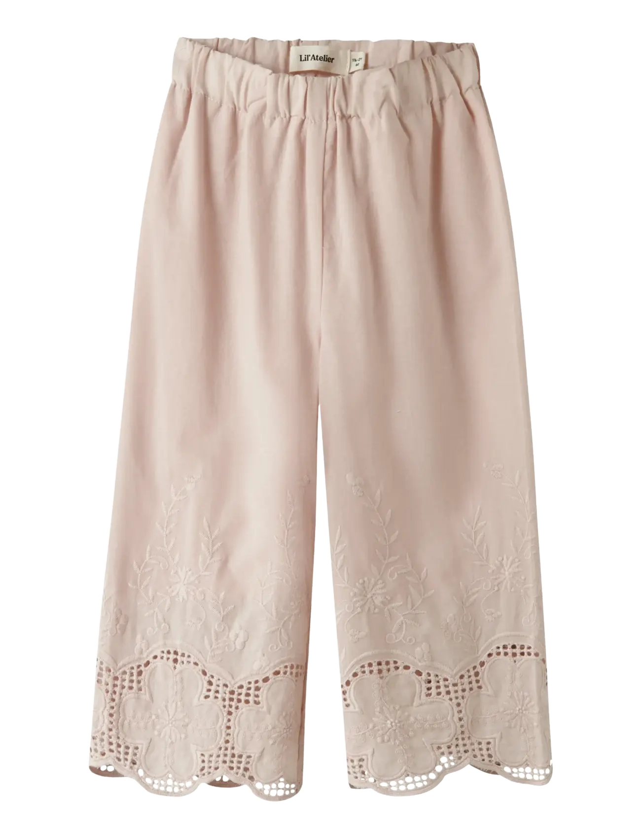Lil'Atelier NMFDAYNA WIDE ANCLE PANT LIL - Beebipüksid - PEACH WHIP / pink/rose