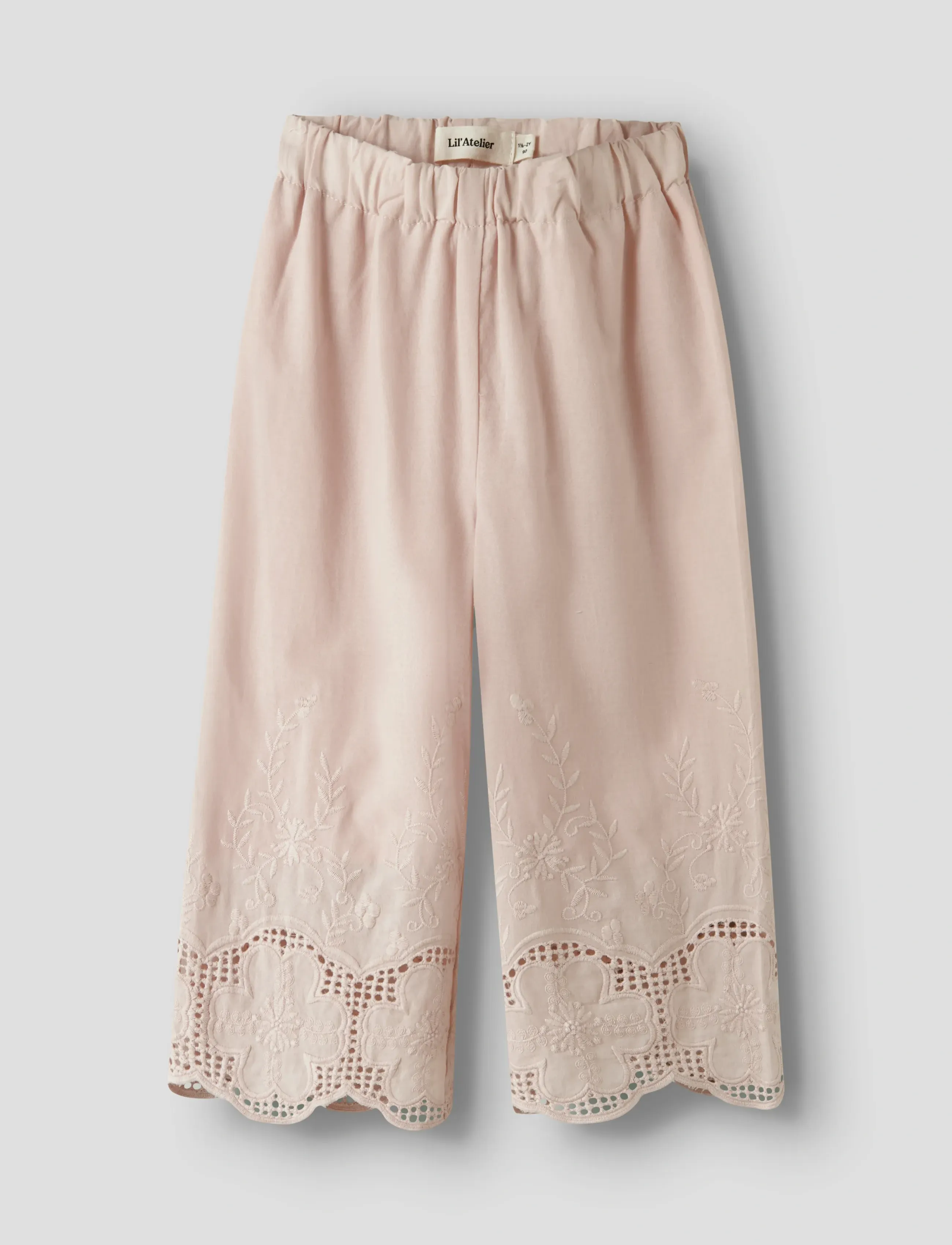 Lil'Atelier NMFDAYNA WIDE ANCLE PANT LIL - Bukser - PEACH WHIP / pink/rose