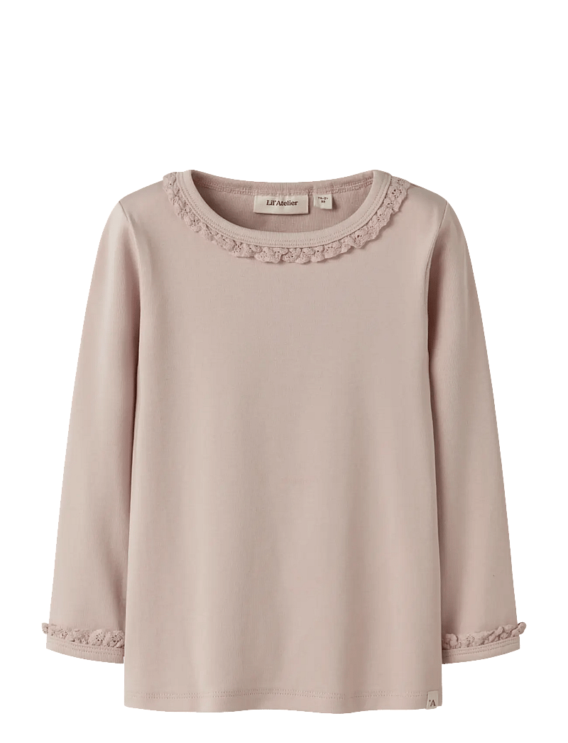 Lil'Atelier - NMFLAYO SUP LS SLIM TOP SOLID LIL - langärmelig - peach whip - 0