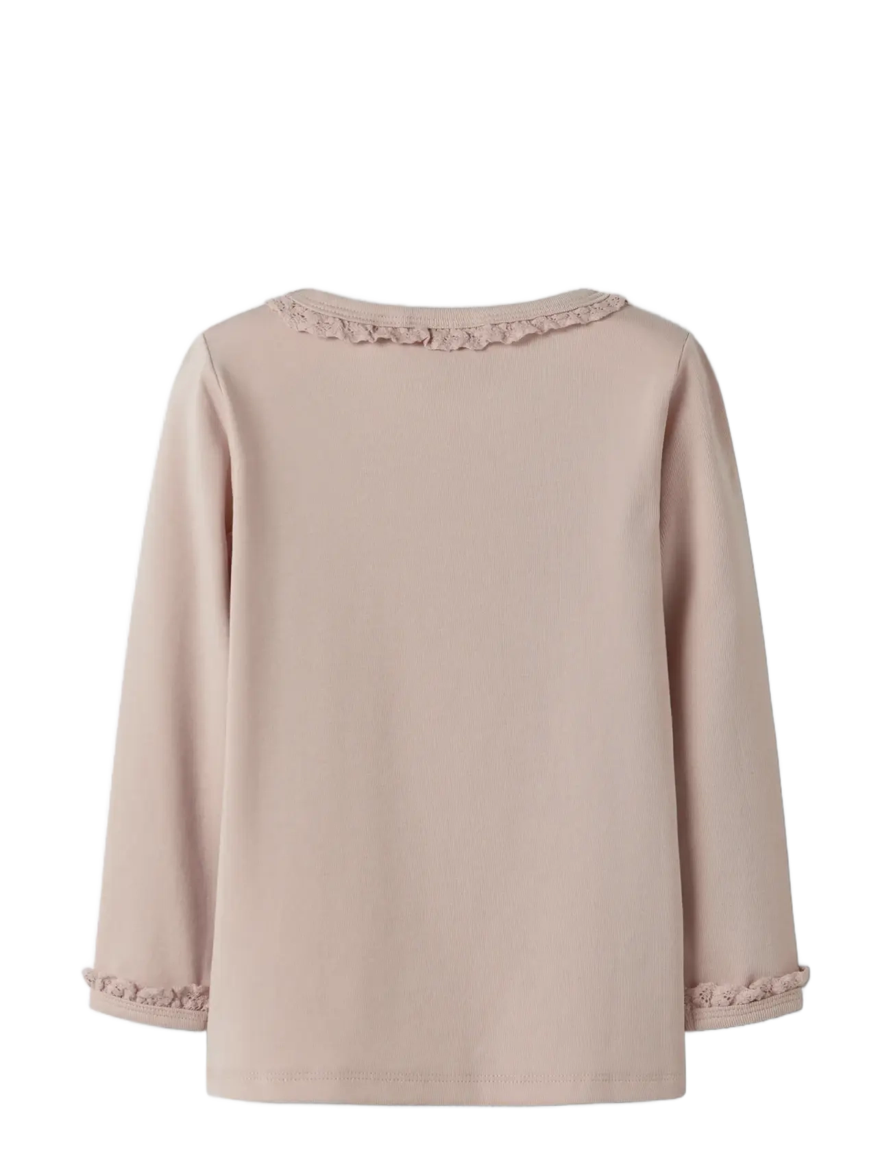 Lil'Atelier - NMFLAYO SUP LS SLIM TOP SOLID LIL - langærmede t-shirts - peach whip - 1