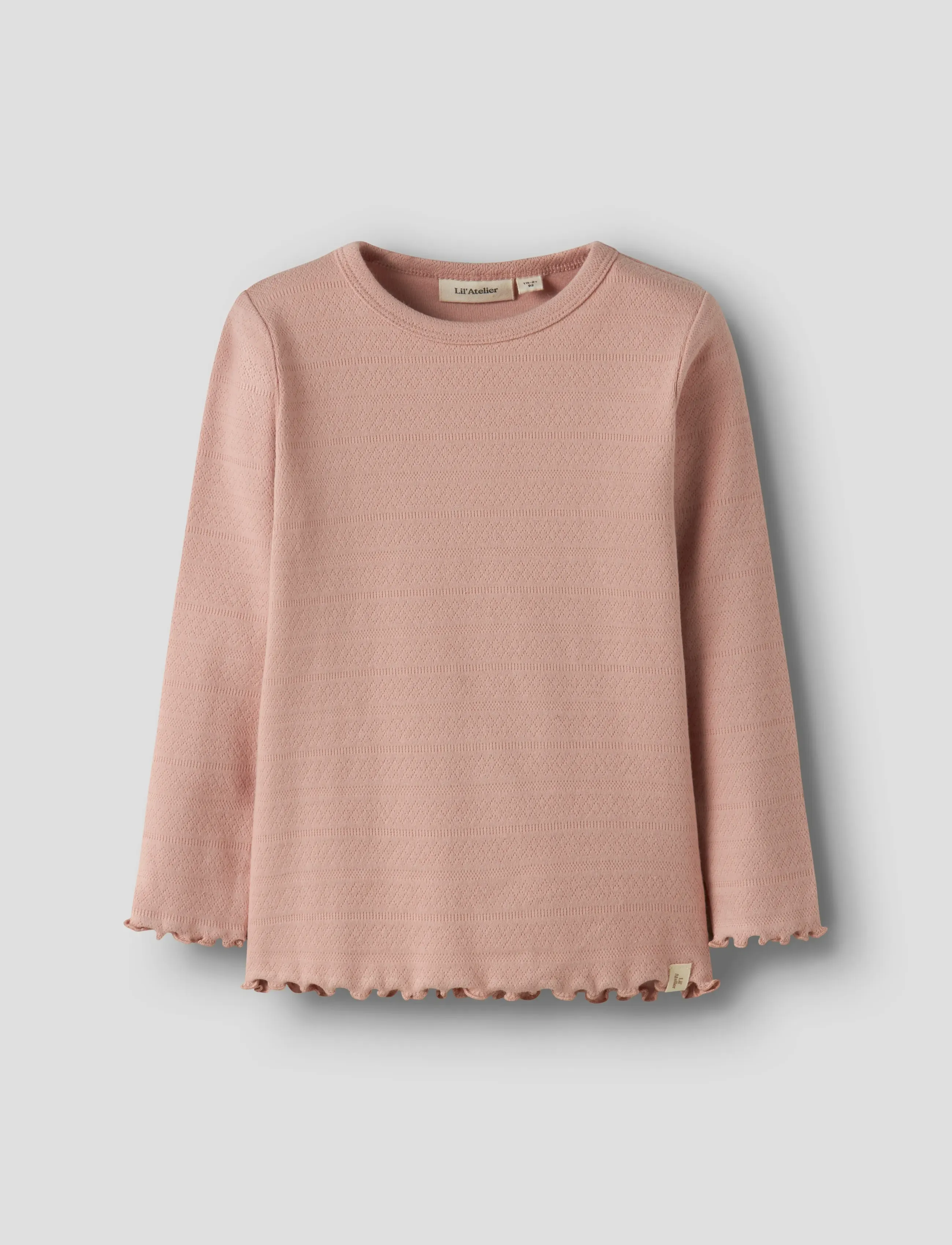 Lil'Atelier NMFDIMIA LS SLIM TOP LIL - Topper & T-skjorter - MISTY ROSE / pink/rose
