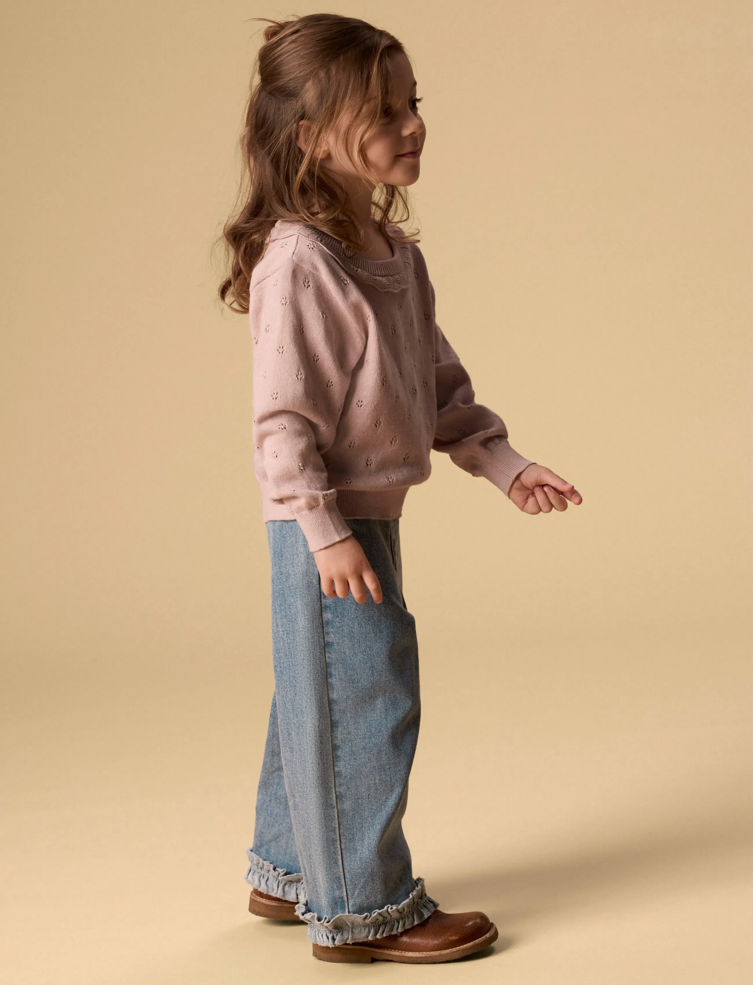 Lil'Atelier - NMFDORINA LS KNIT LIL - pullover - peach whip - 3