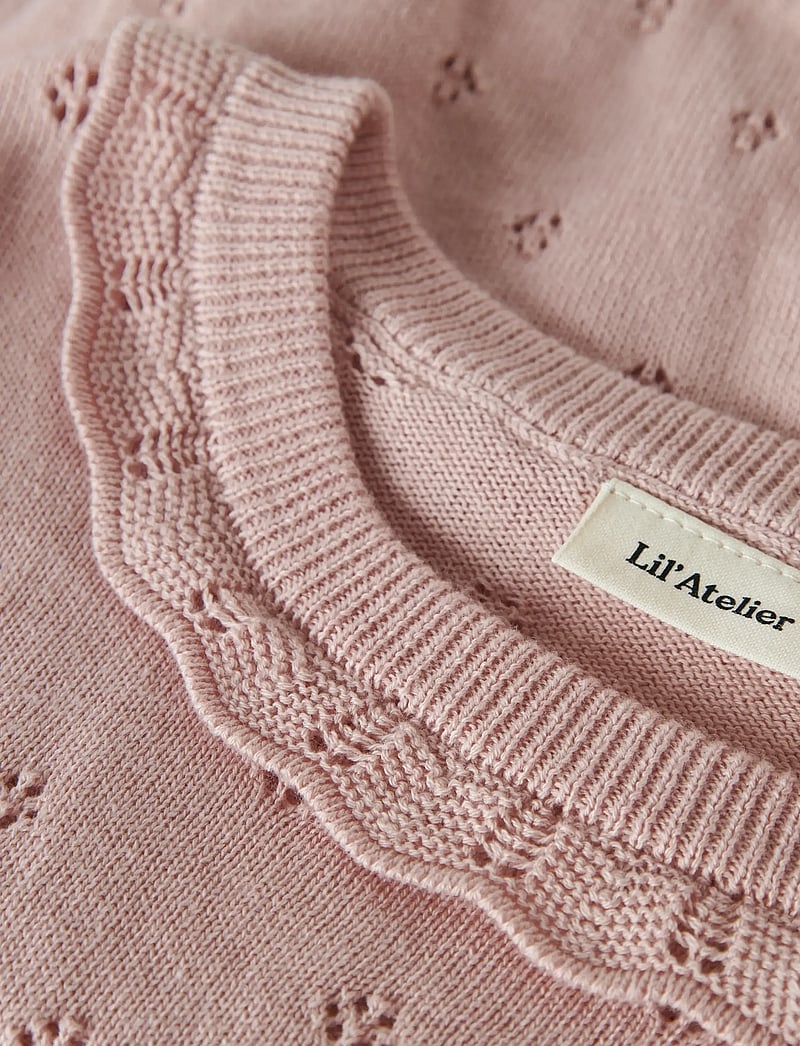 Lil'Atelier - NMFDORINA LS KNIT LIL - trøjer - peach whip - 4