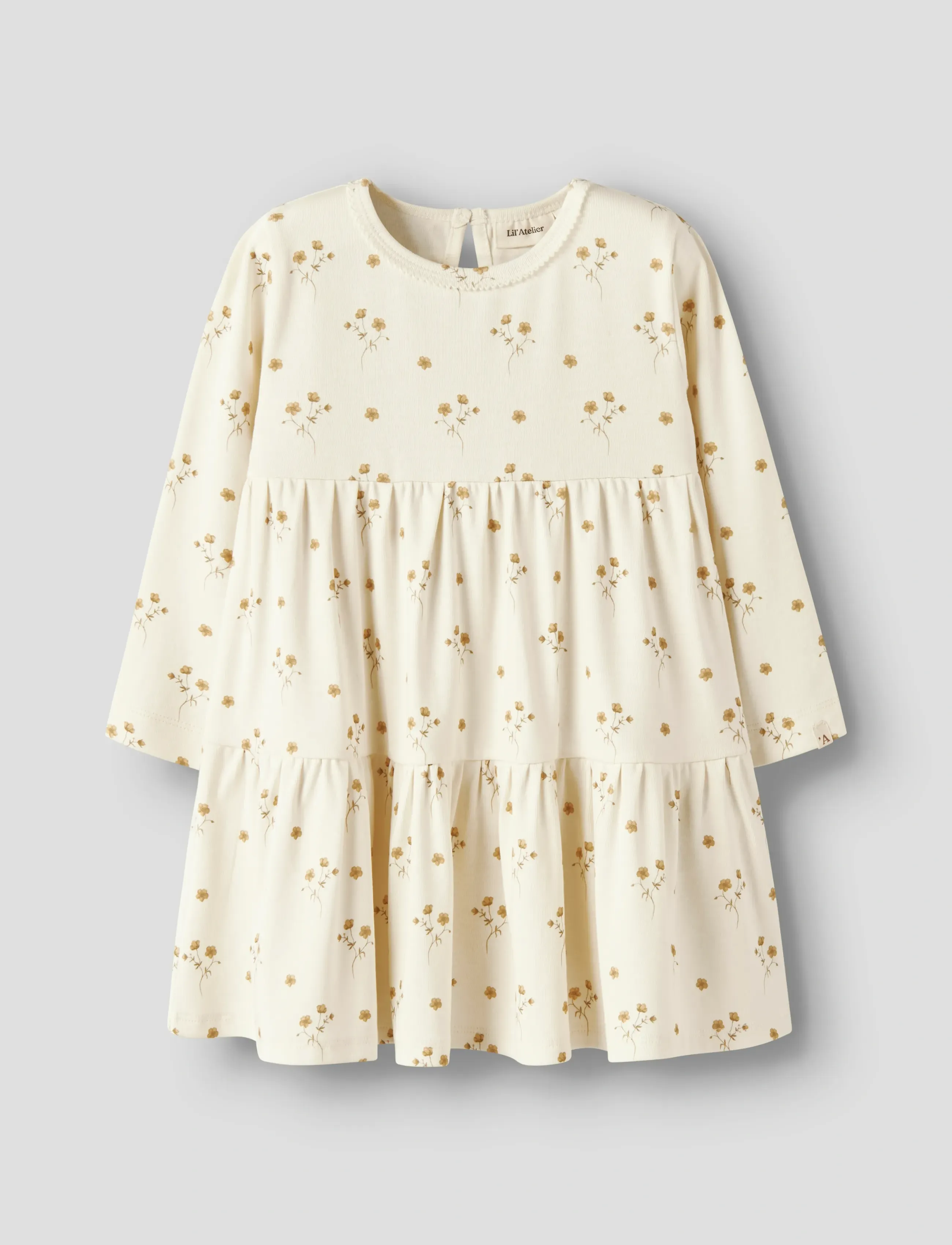 Lil'Atelier NMFLAYO SIF LS DRESS LIL - Klänningar & Kjolar - COCONUT MILK / cream