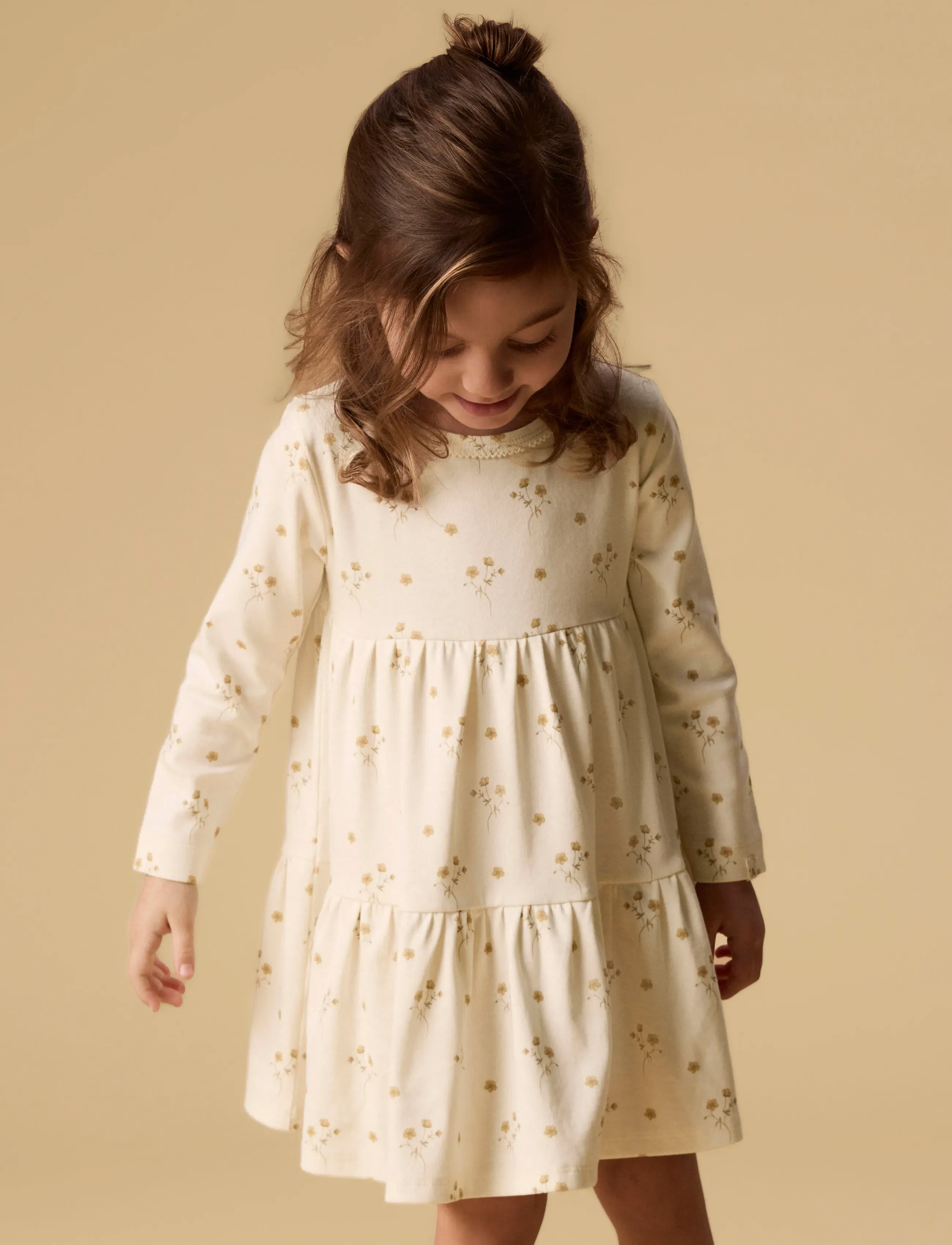 Lil'Atelier - NMFLAYO SIF LS DRESS LIL - langærmede babykjoler - coconut milk - 4
