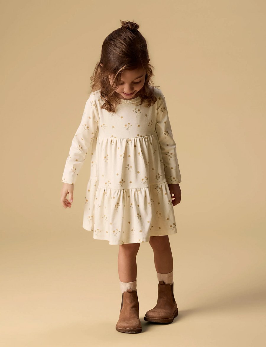 Lil'Atelier - NMFLAYO SIF LS DRESS LIL - langærmede babykjoler - coconut milk - 5