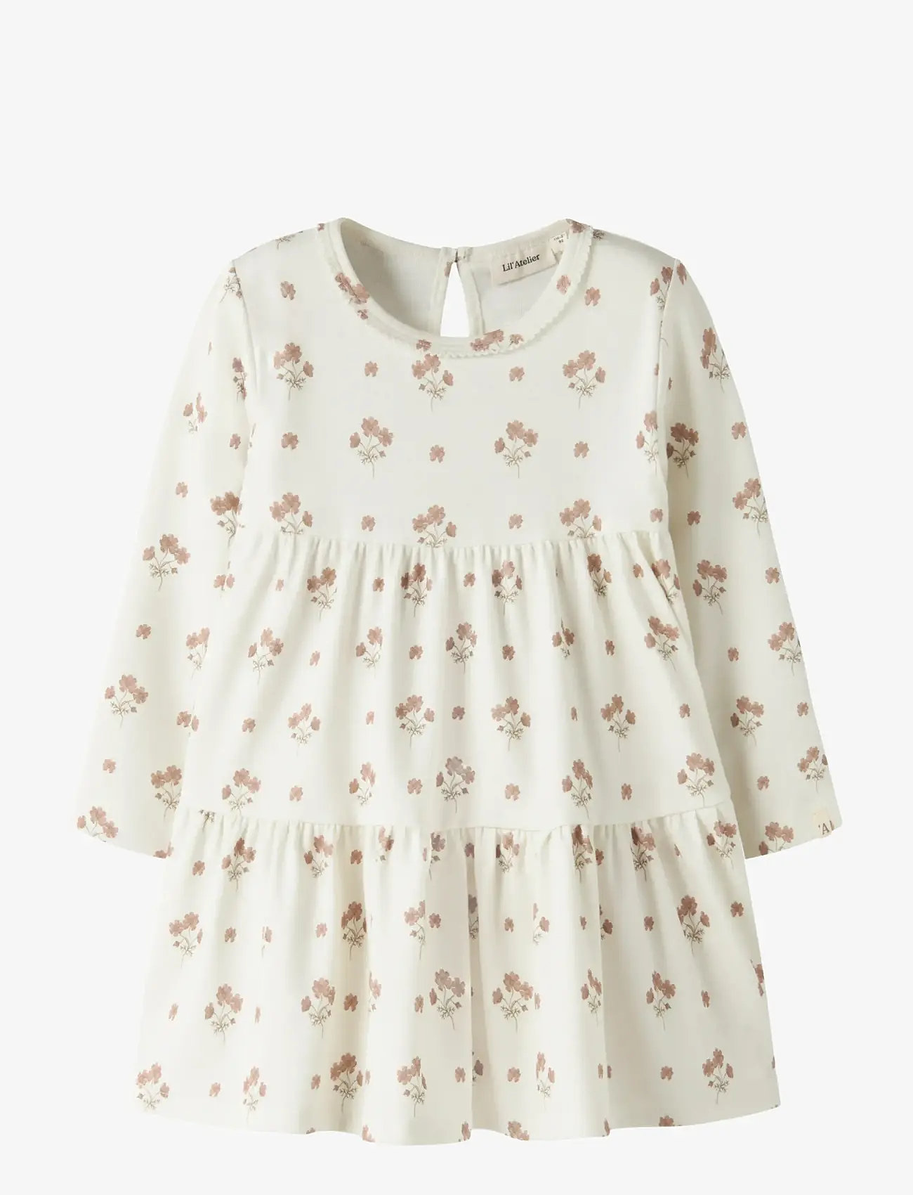 Lil'Atelier - NMFLAYO SIF LS DRESS LIL - langærmede babykjoler - coconut milk - 0
