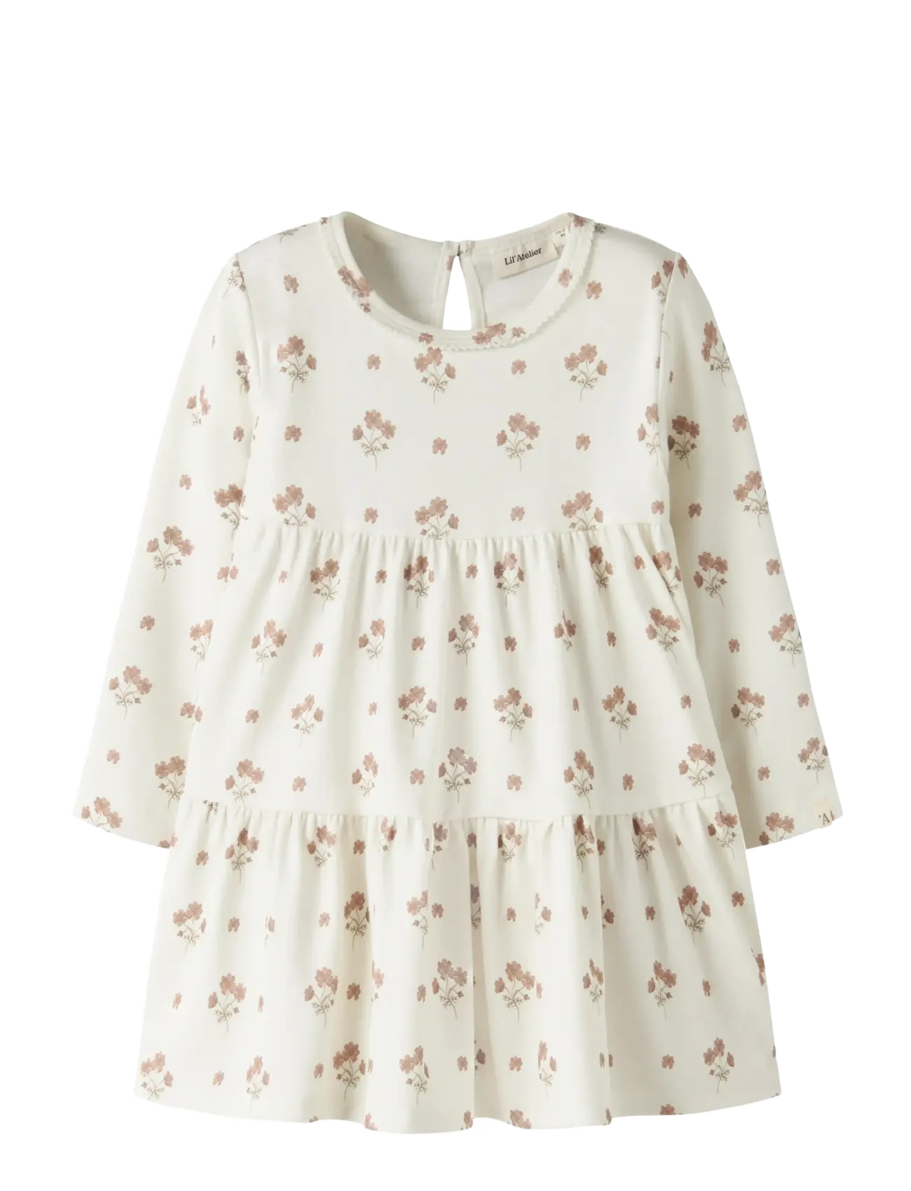 Lil'Atelier NMFLAYO SIF LS DRESS LIL - Nauji modeliai sandėlyje - COCONUT MILK / cream