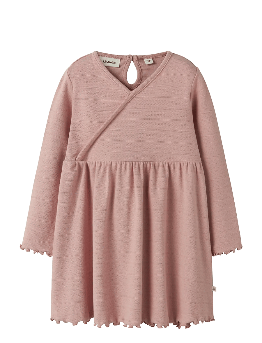 Lil'Atelier - NMFDIMIA LS DRESS LIL - langærmede babykjoler - misty rose - 1