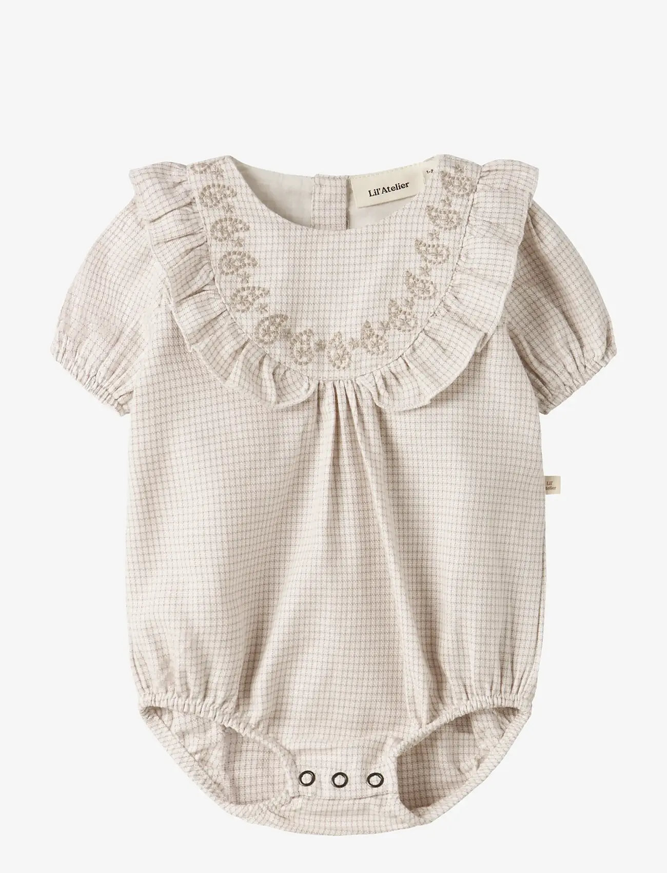 Lil'Atelier - NBFFOLEY SS LOOSE ROMBER LIL - short-sleeved - coconut milk - 0