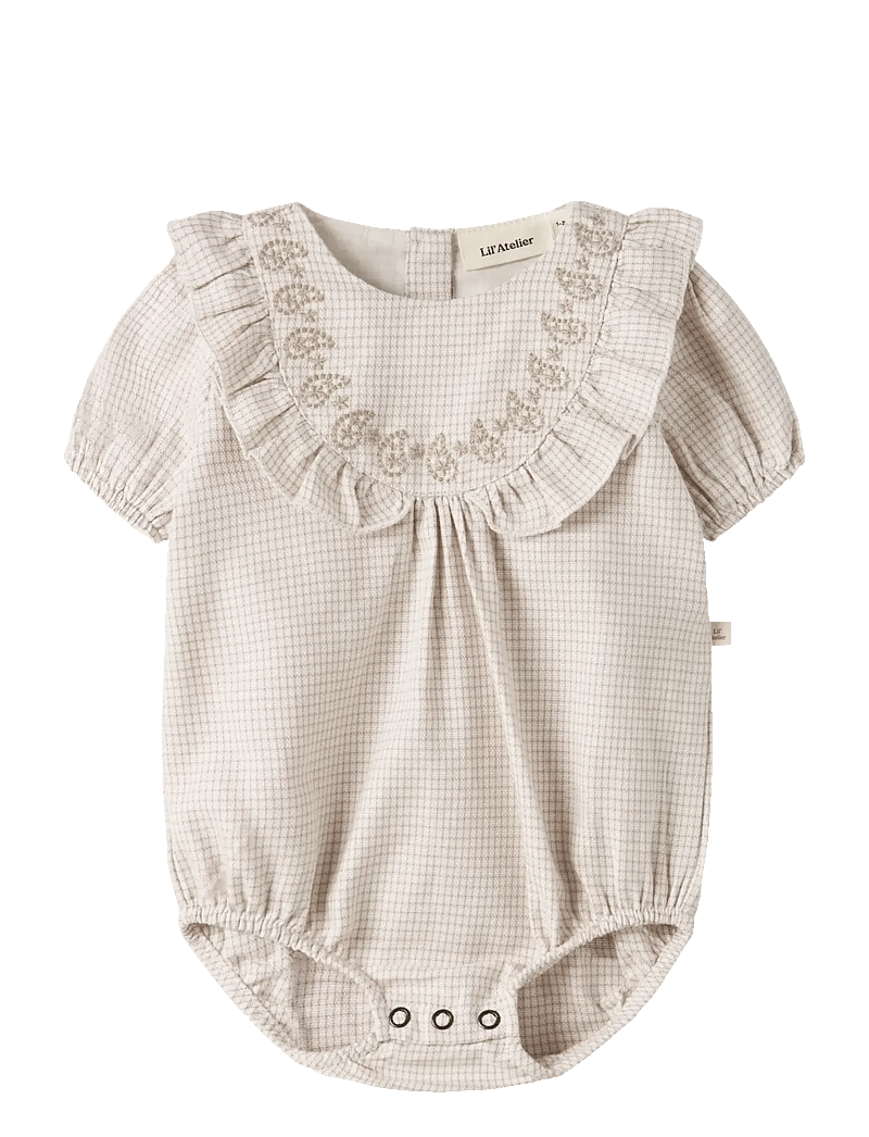 Lil'Atelier - NBFFOLEY SS LOOSE ROMBER LIL - short-sleeved - coconut milk - 0