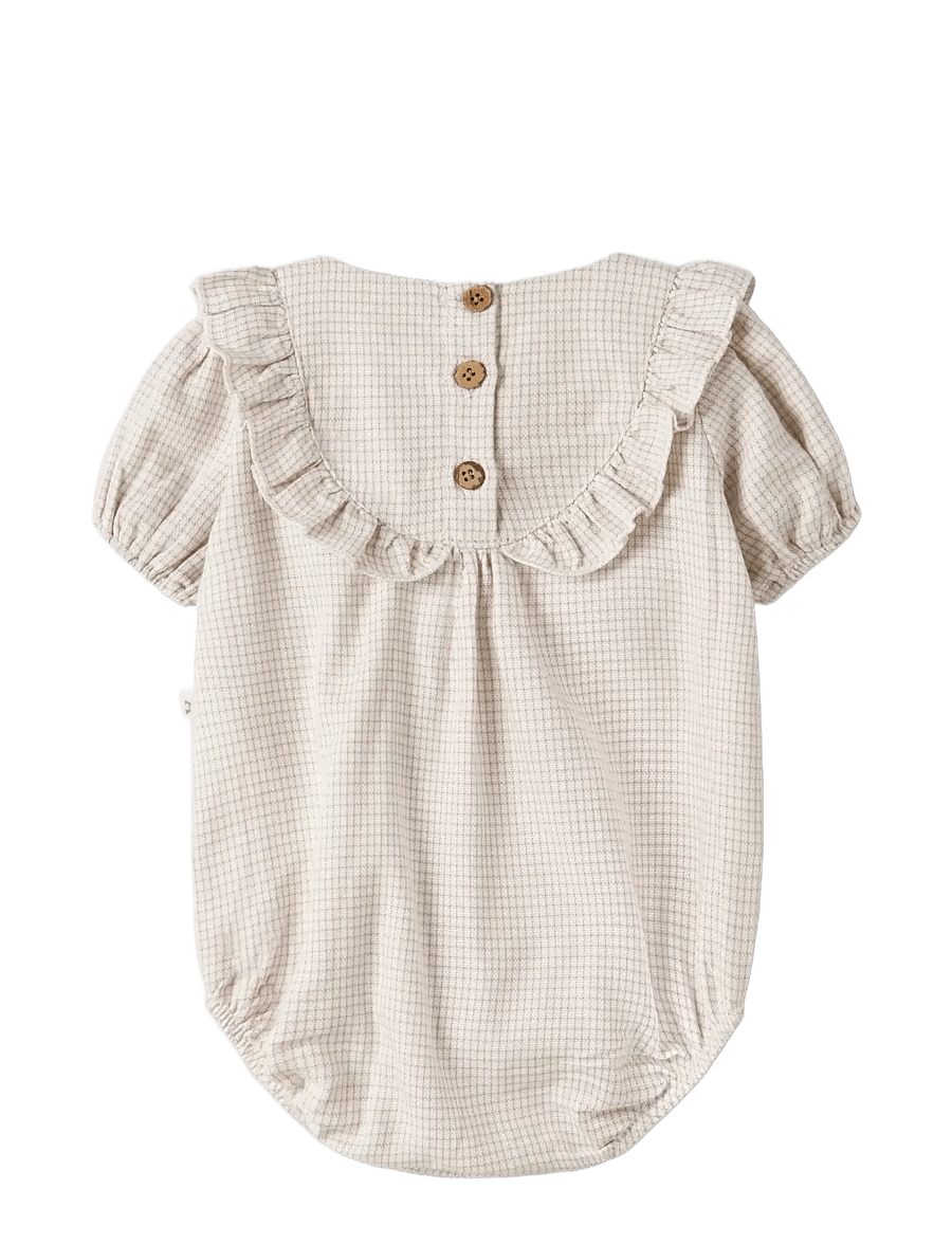 Lil'Atelier - NBFFOLEY SS LOOSE ROMBER LIL - kurzärmelig - coconut milk - 1