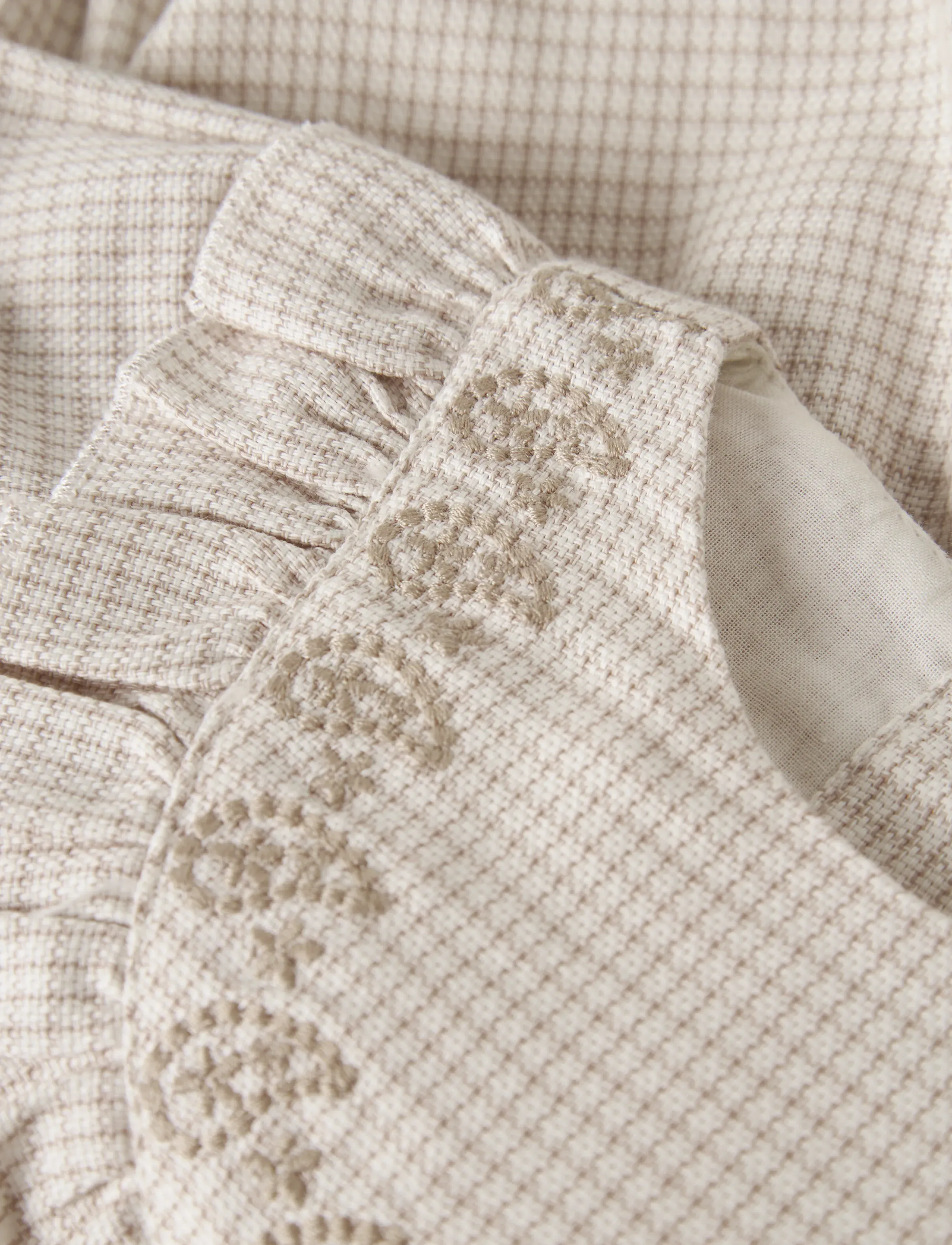 Lil'Atelier - NBFFOLEY SS LOOSE ROMBER LIL - najniższe ceny - coconut milk - 2
