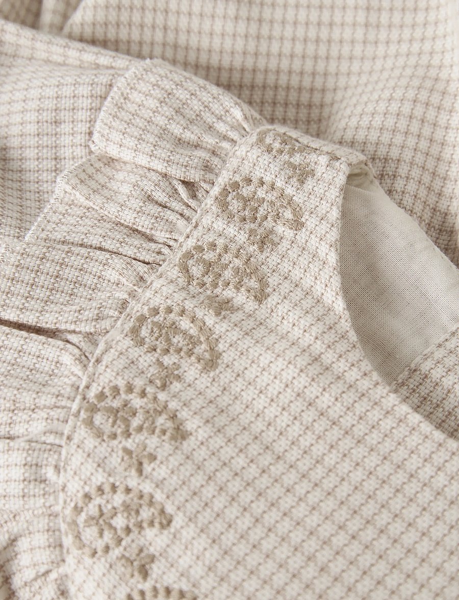 Lil'Atelier - NBFFOLEY SS LOOSE ROMBER LIL - kurzärmelig - coconut milk - 2
