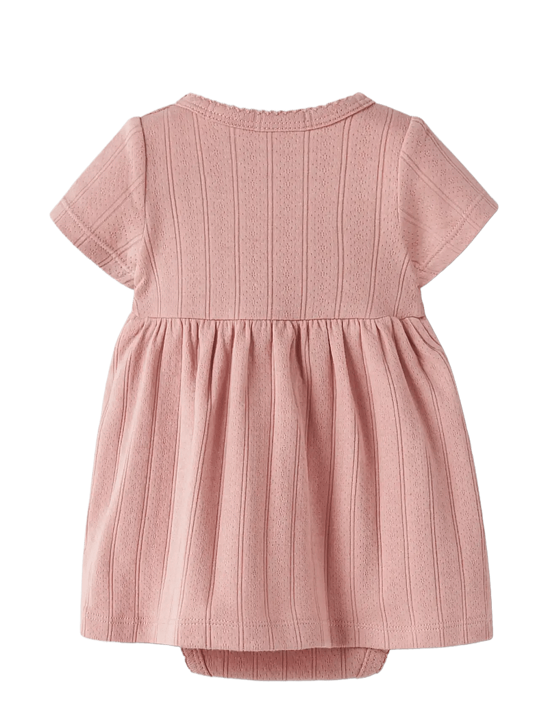 Lil'Atelier - NBFFALINA SS BODY DRESS LIL - short-sleeved baby dresses - misty rose - 1