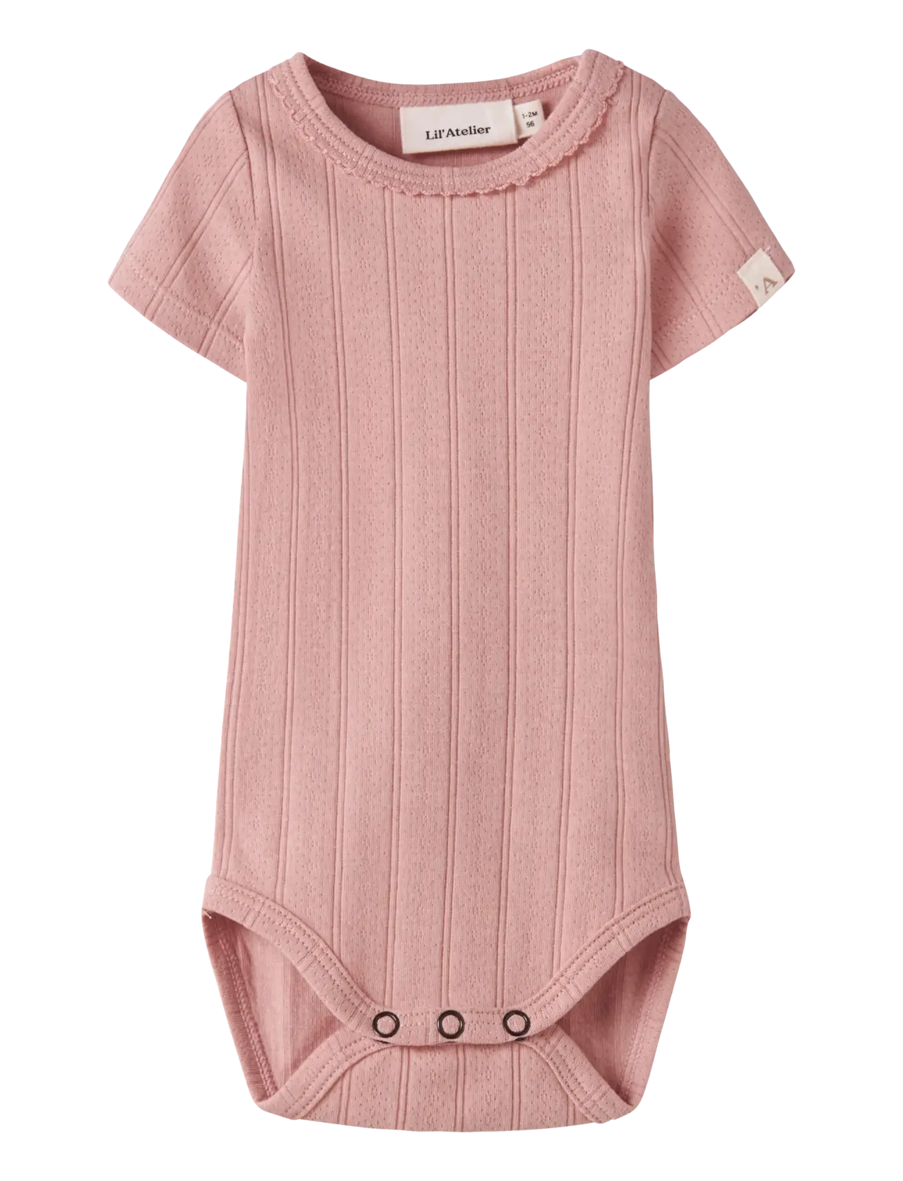 Lil'Atelier Nbffalina Ss Slim Body Lil, 68, Bodys, Rosa - Short-sleeved, Kinder