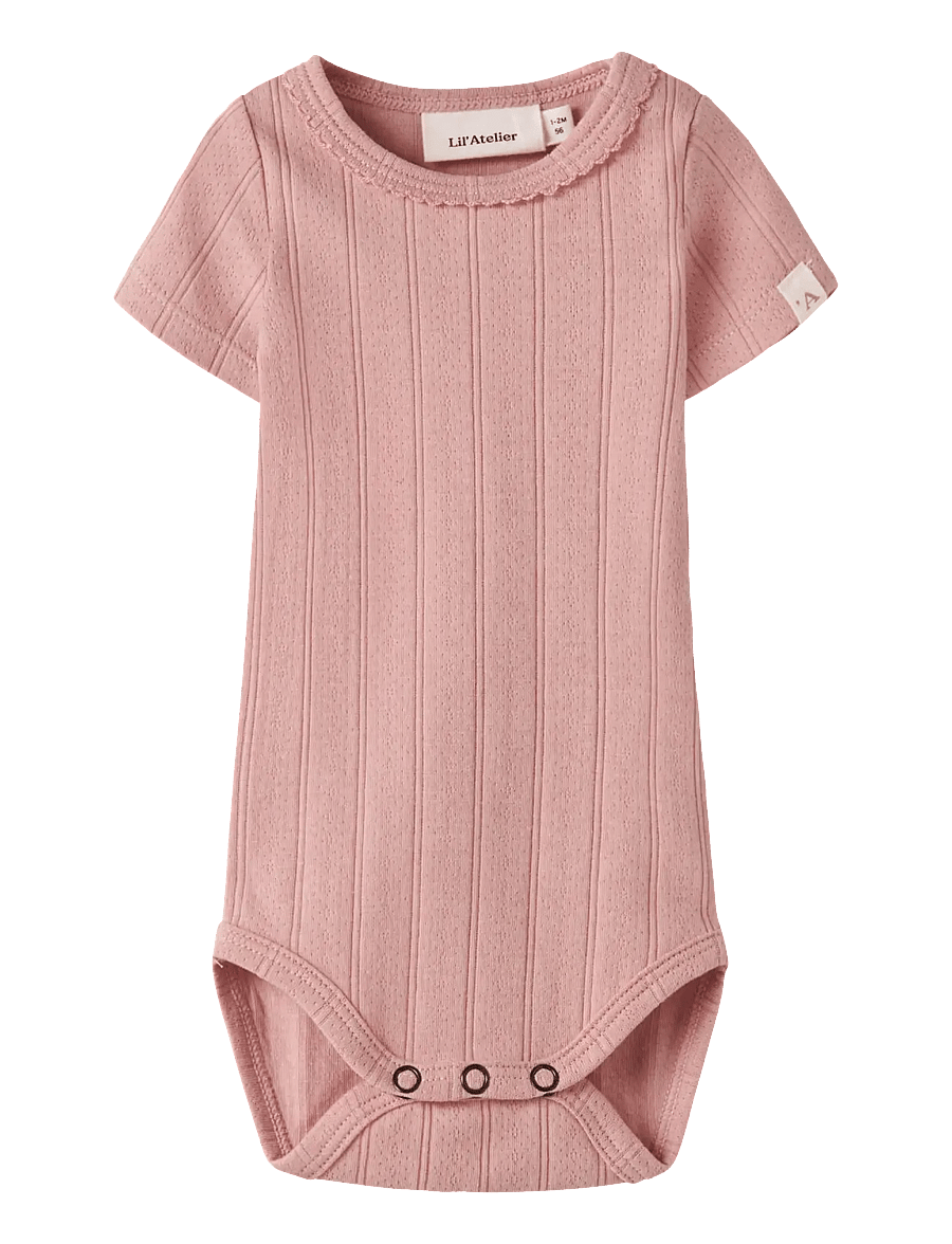 Lil'Atelier - NBFFALINA SS SLIM BODY LIL - kurzärmelig - misty rose - 0
