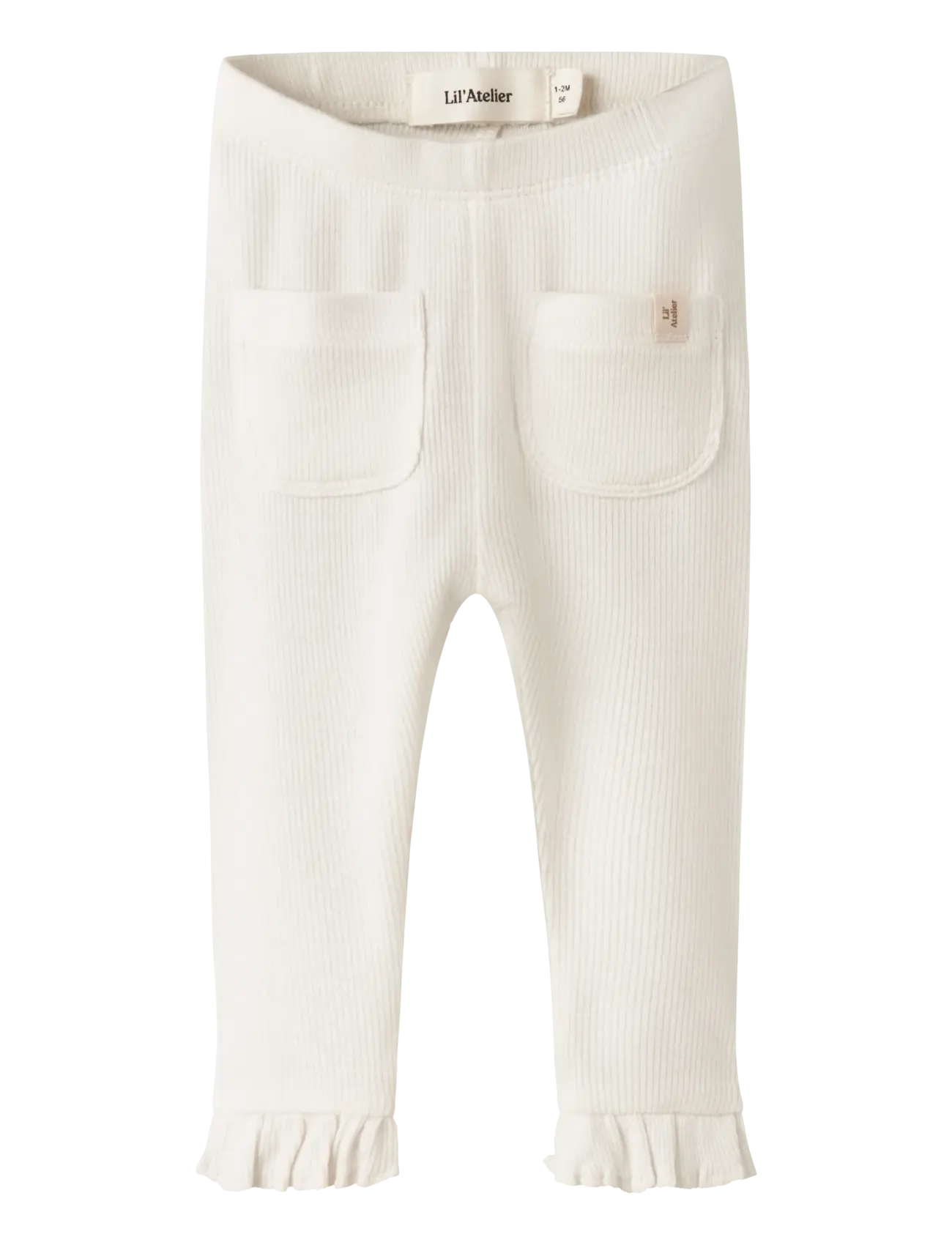 Lil'Atelier NBFFRIJO SLIM LEGGINGS LIL - Underdele - COCONUT MILK / cream