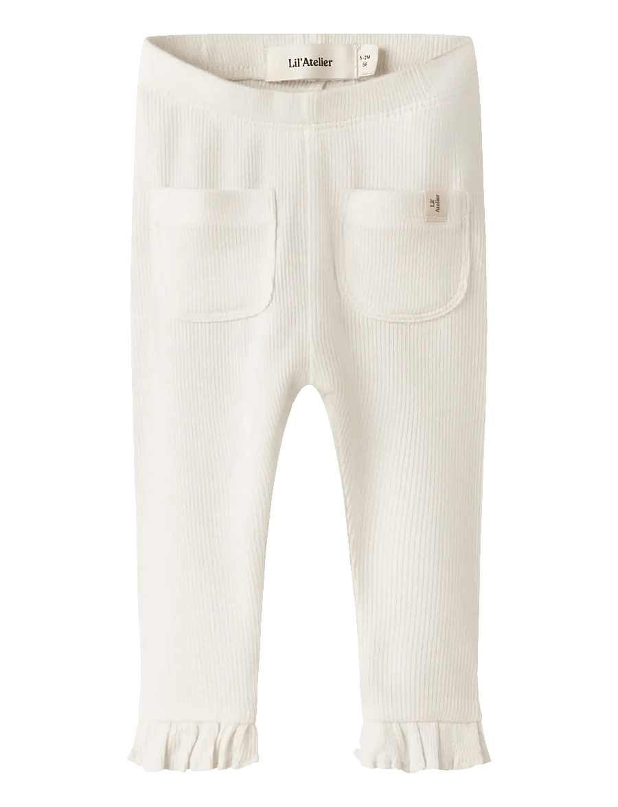Lil'Atelier - NBFFRIJO SLIM LEGGINGS LIL - leggings - coconut milk - 0