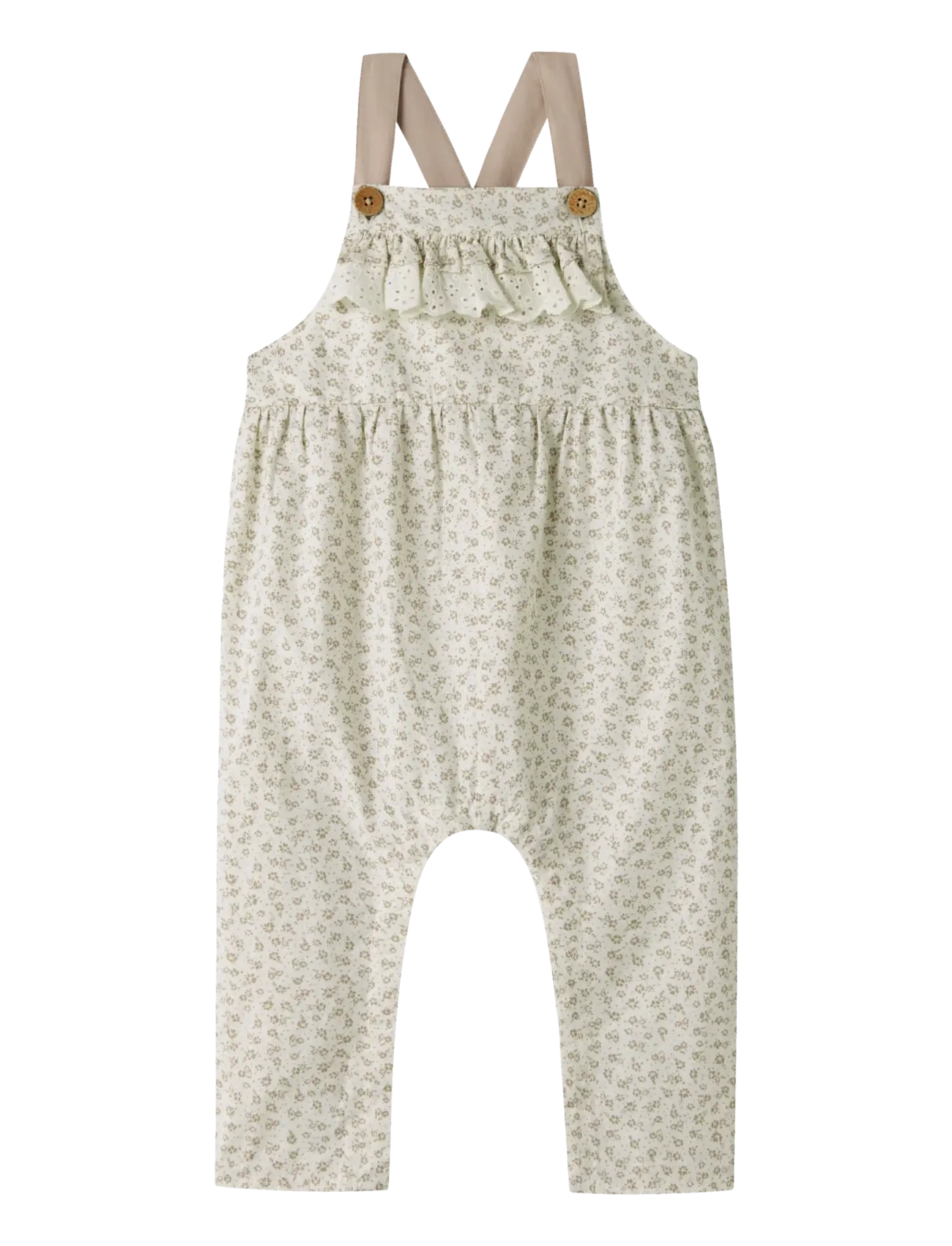 Lil'Atelier NBFFJOLA LOOSE OVERALL LIL - Baby 0-2 år - COCONUT MILK / cream